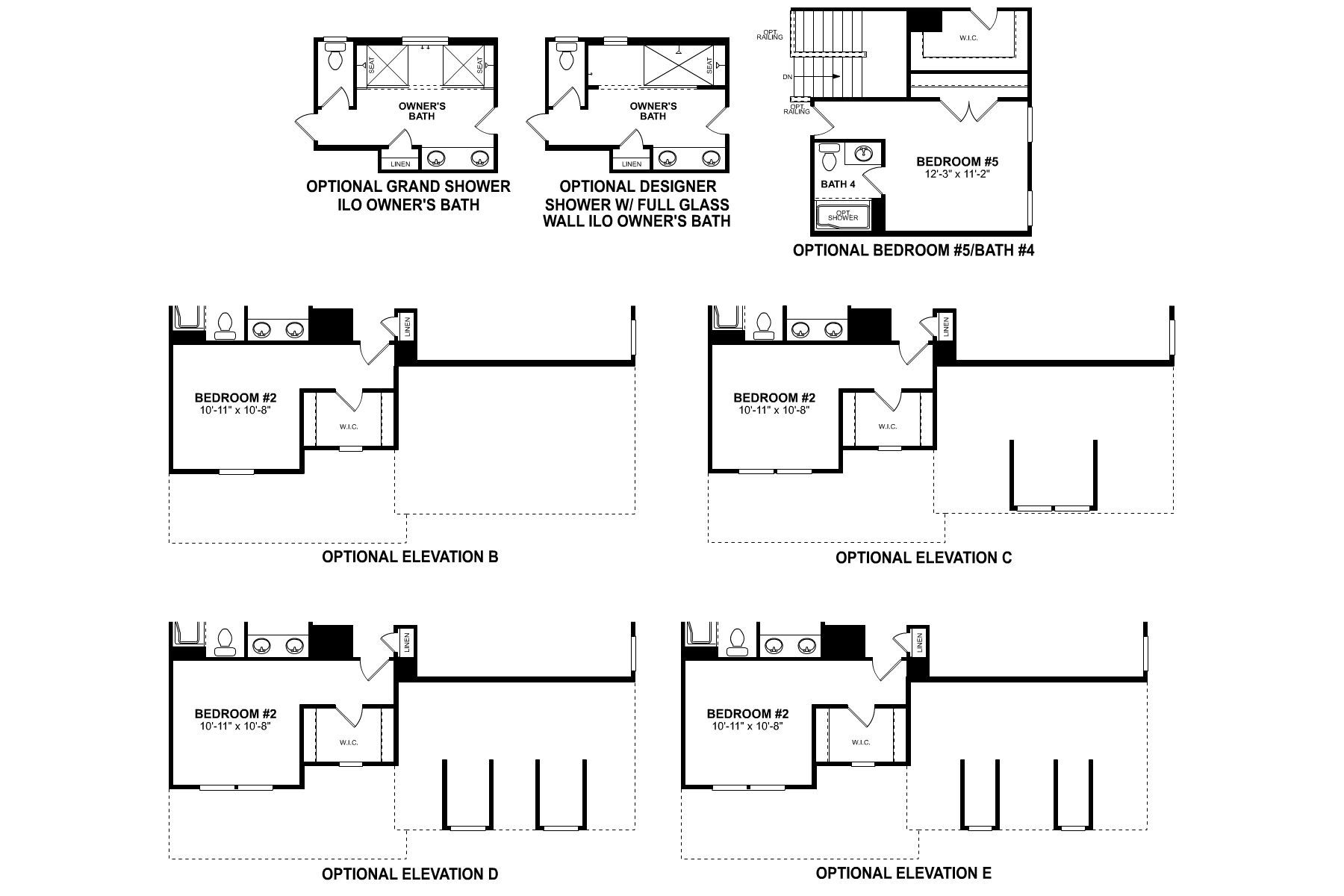 Brayden Second Floor Options