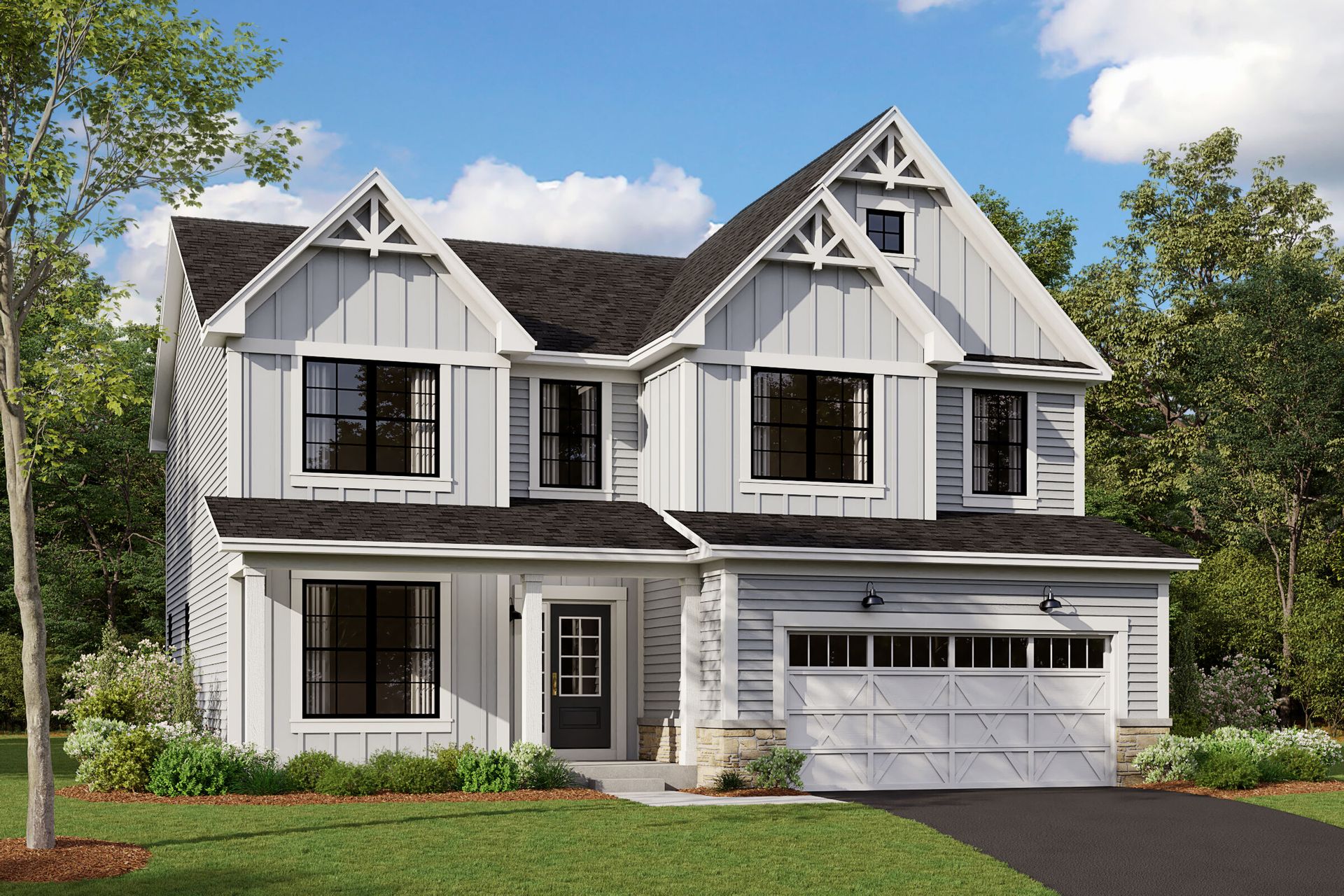 Easton Elevation Urban Farmhouse
