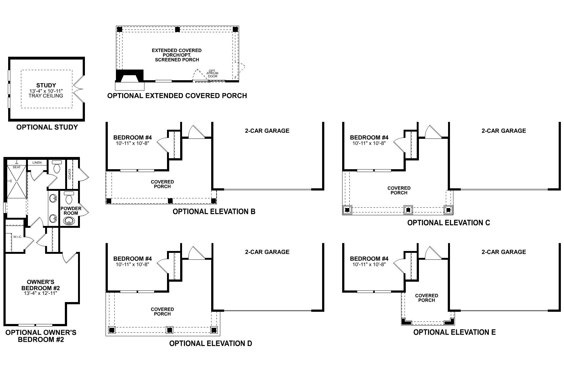 Brayden First Floor Options