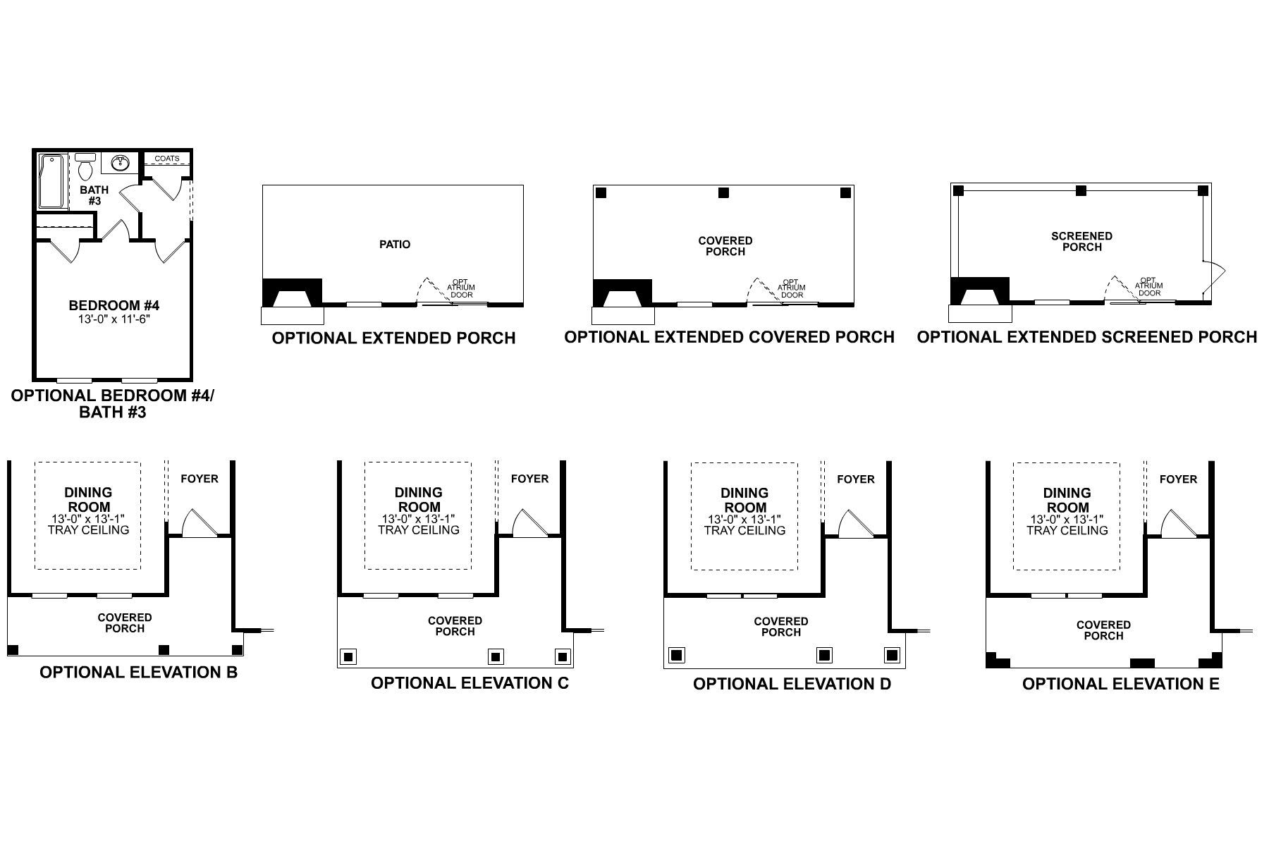 Trafford First Floor Options