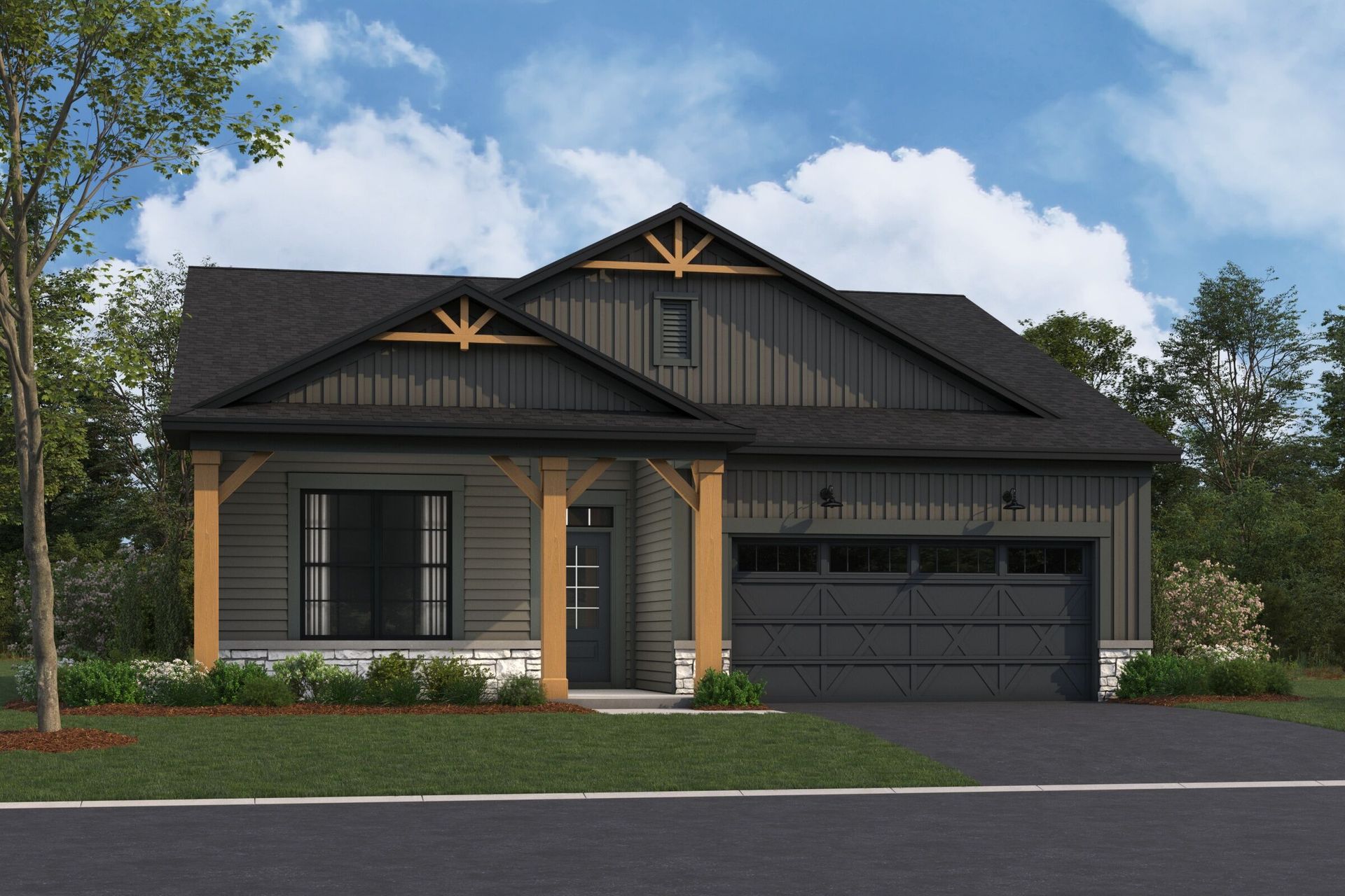 Clayton Elevation Urban Farmhouse