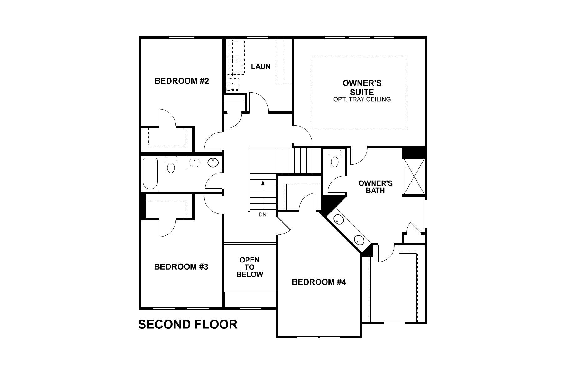 Easton - Second Floor Options