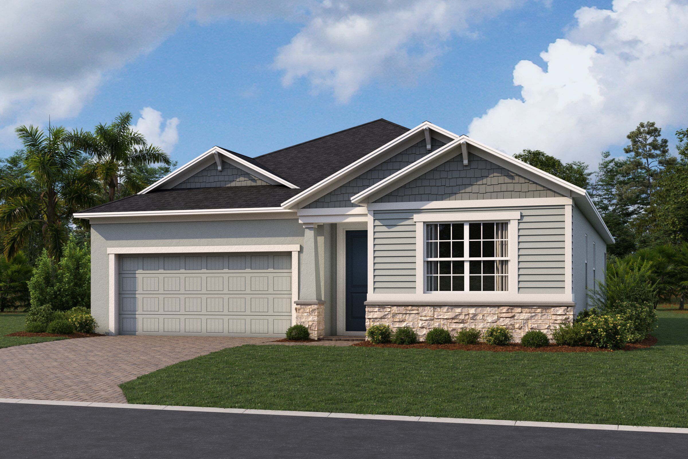 Huntington II Elevation  Craftman