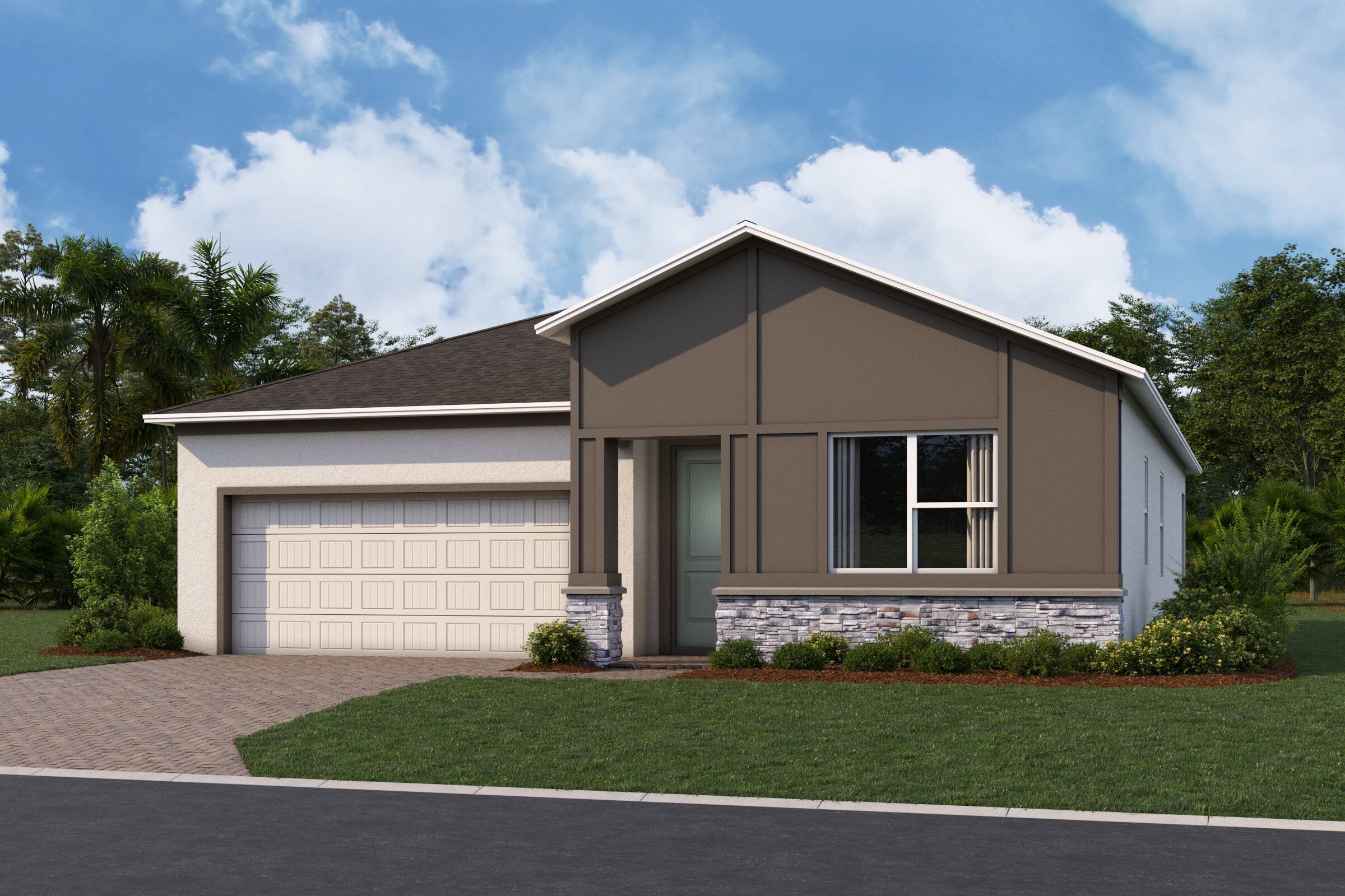 Huntington II Elevation  Contemporary