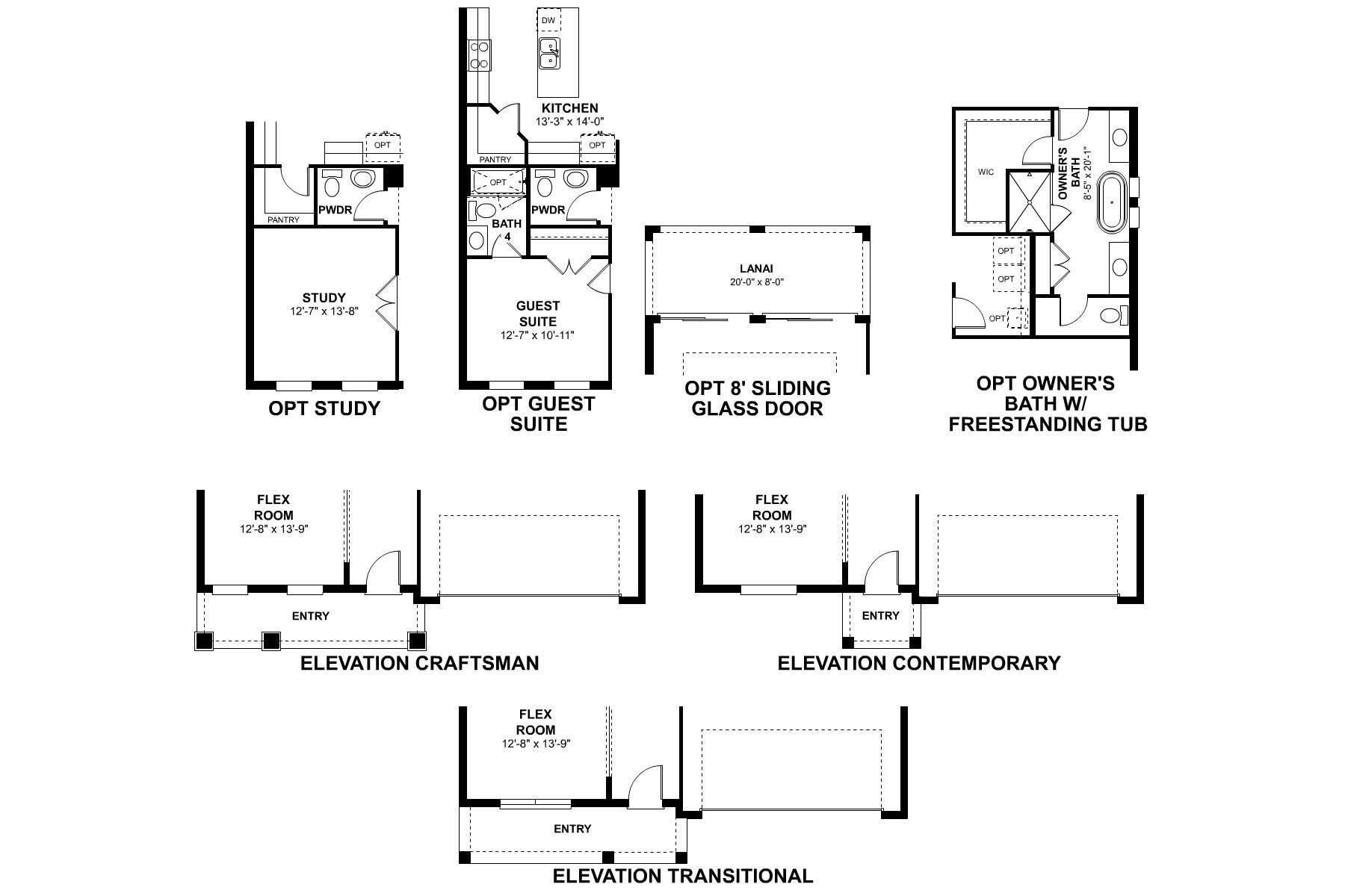 Cambria First Floor Options