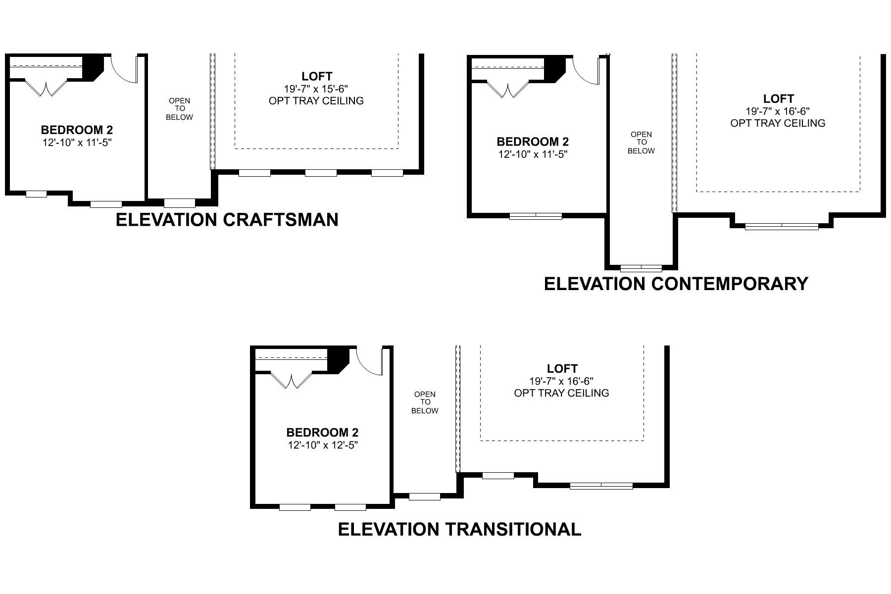 Cambria Second Floor Options