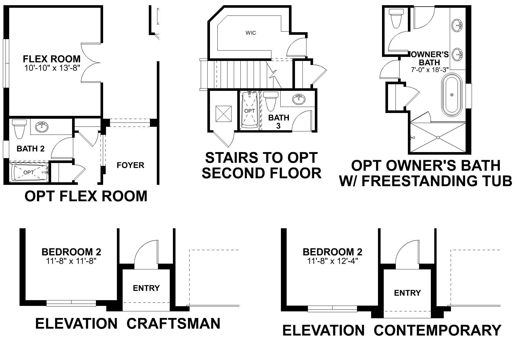 Piedmont First Floor Options