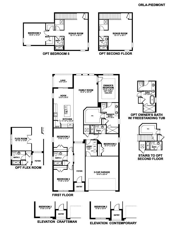 Piedmont Floorplan