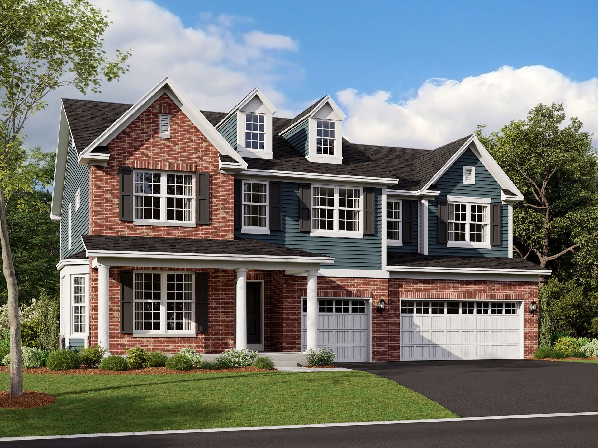 Hudson Elevation Colonial Revival