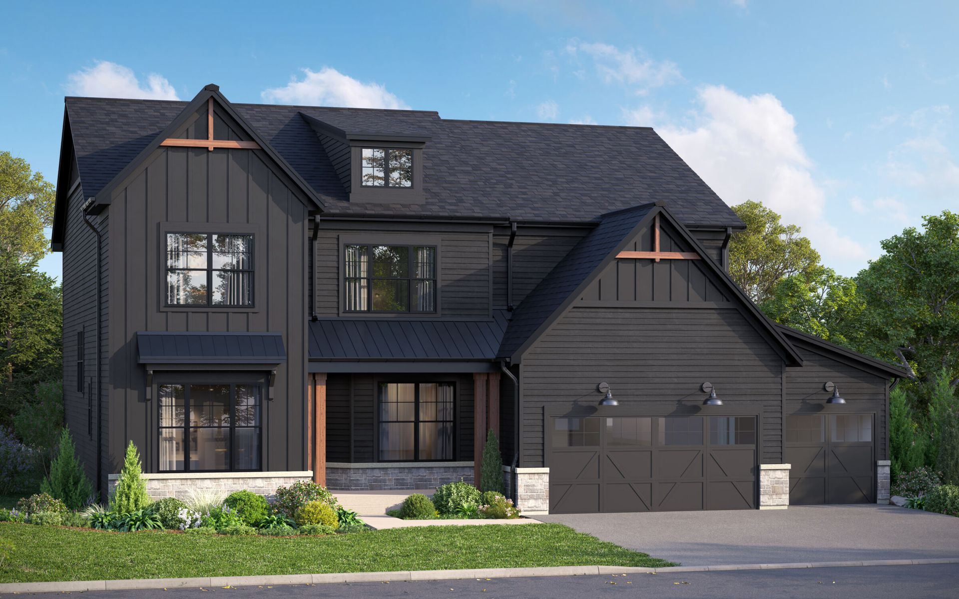 Sutcliff Elevation Urban Farmhouse