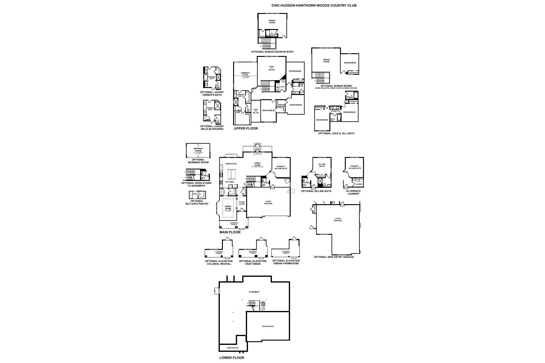 Hawthorn Woods Country Club Hudson Floorplan