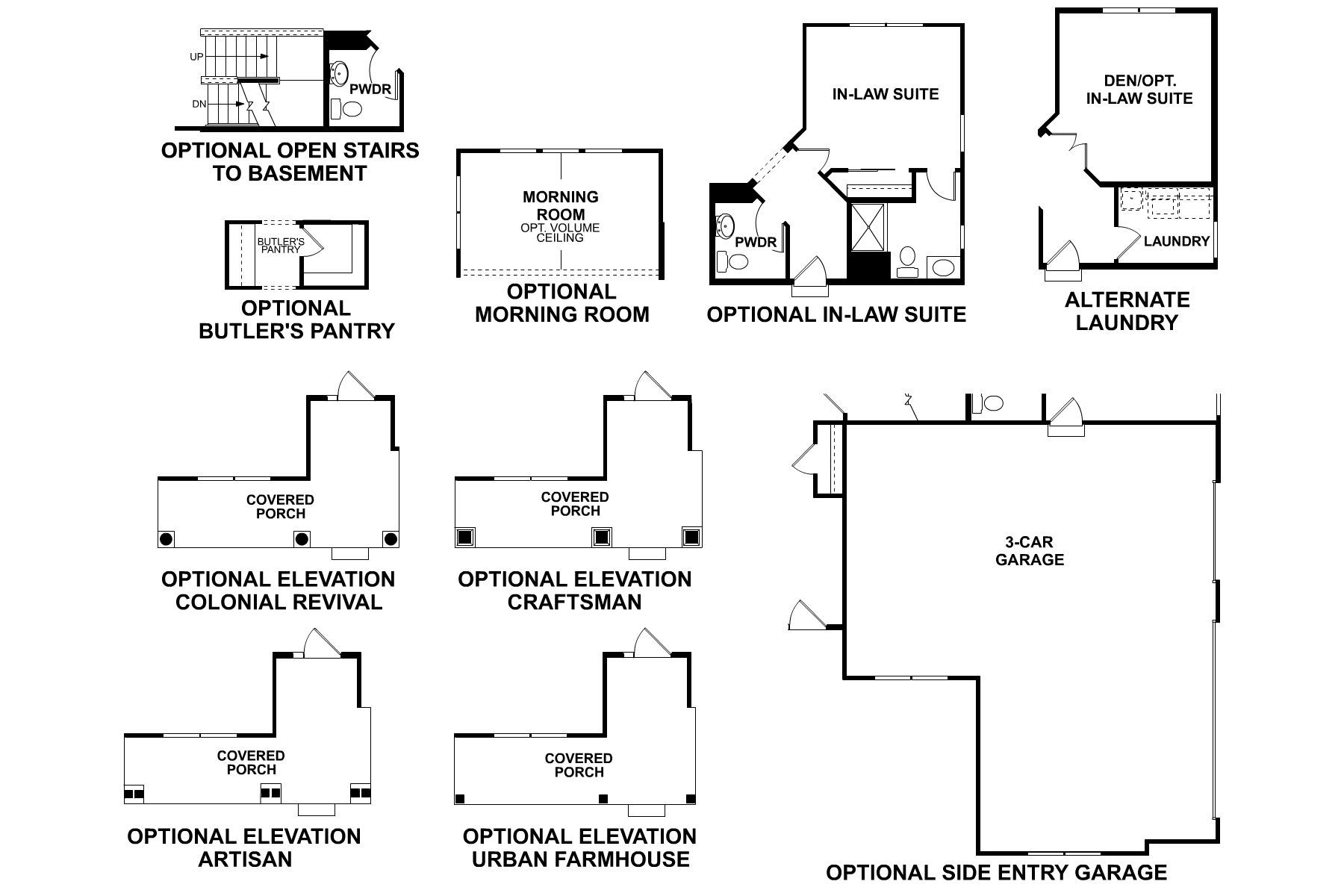 Hawthorn Woods Country Club Hudson Main Floor Options