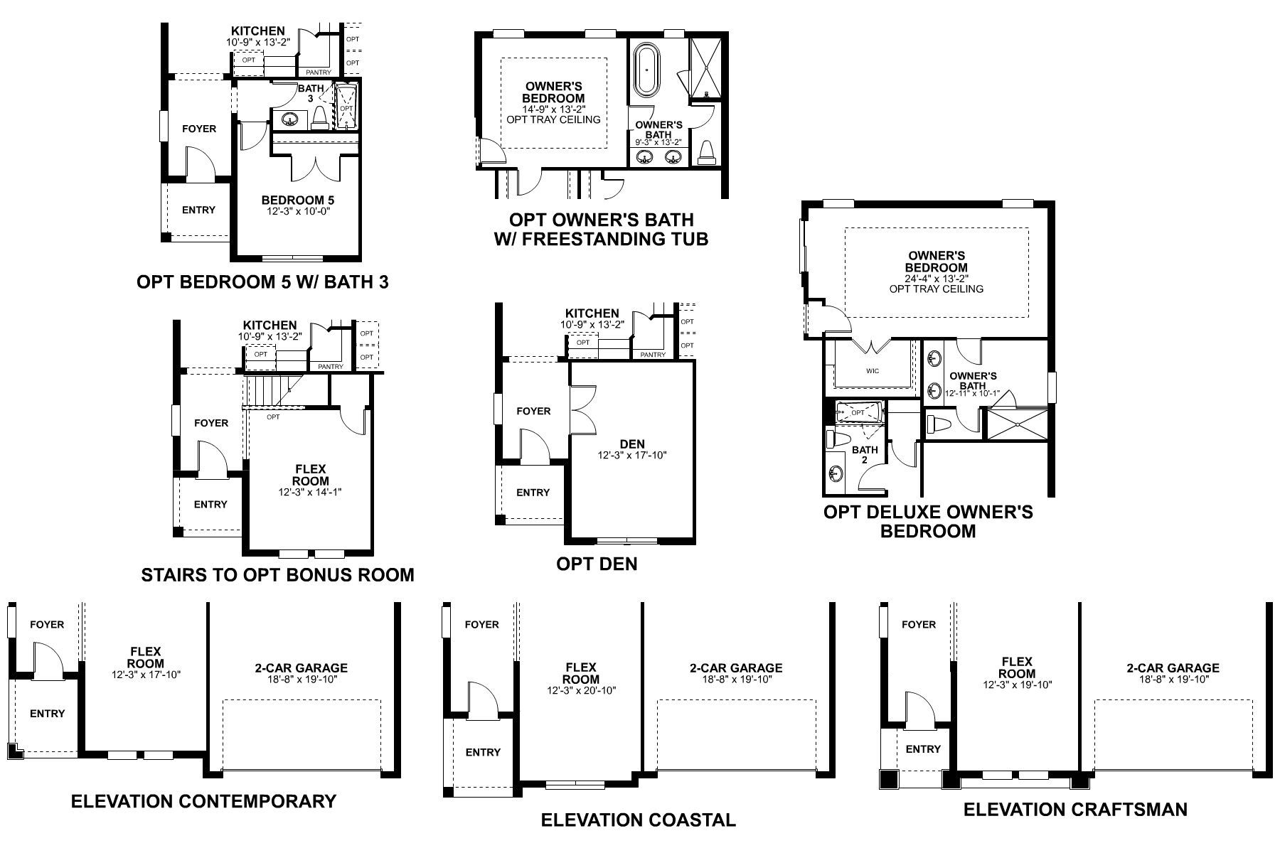 Capistrano First Floor Options