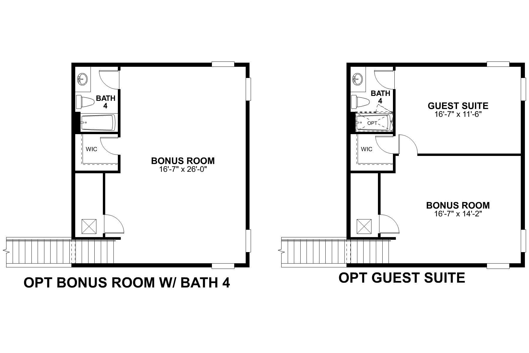 Capistrano Second Floor Options