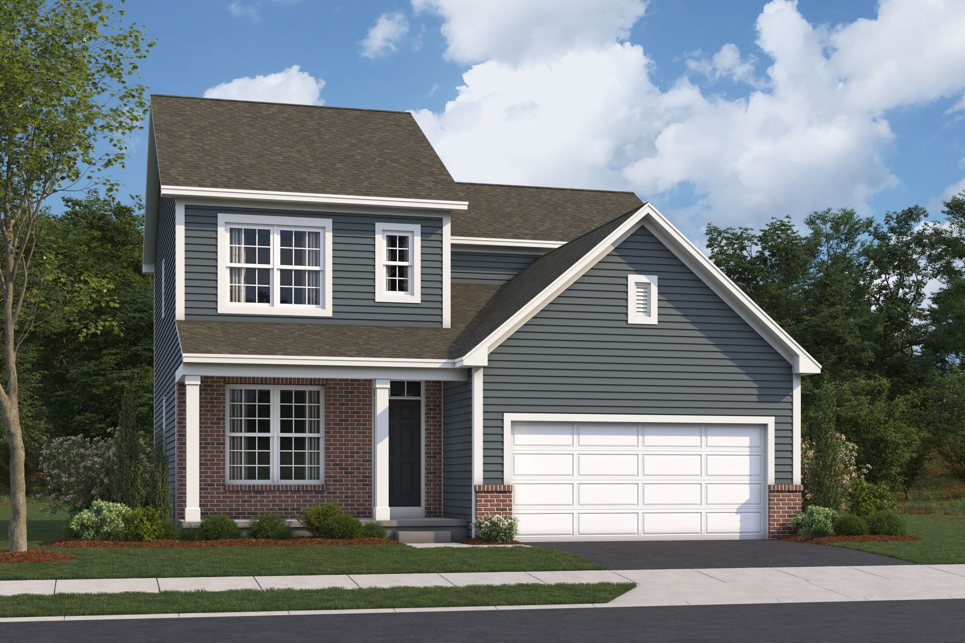 Bexley Elevation A with Brick