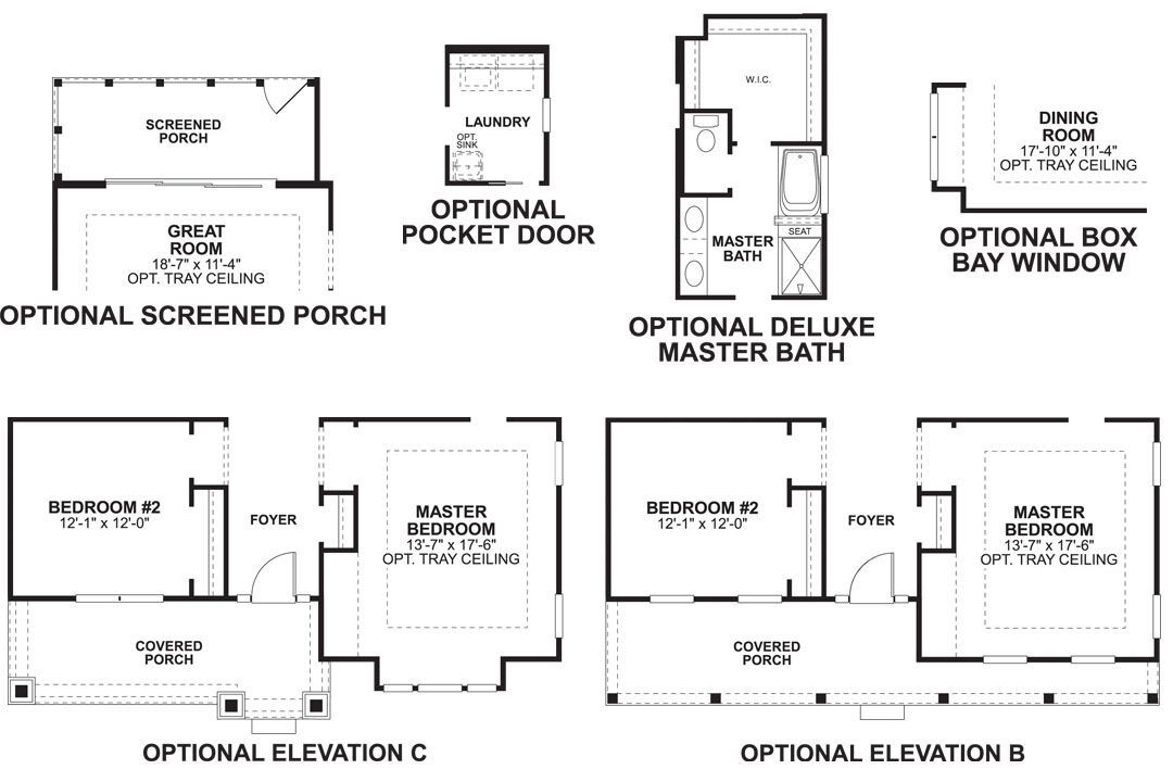 Augusta First Floor Options