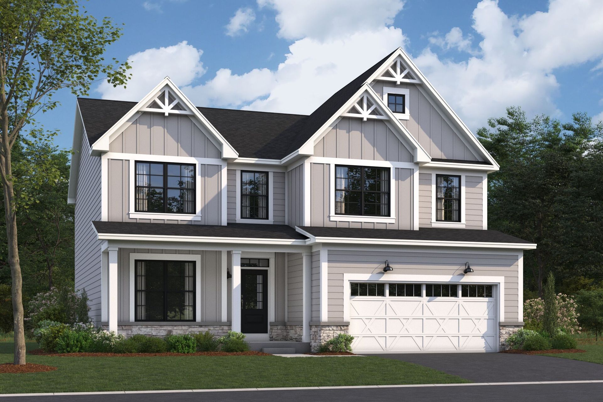Easton Elevation Urban Farmhouse