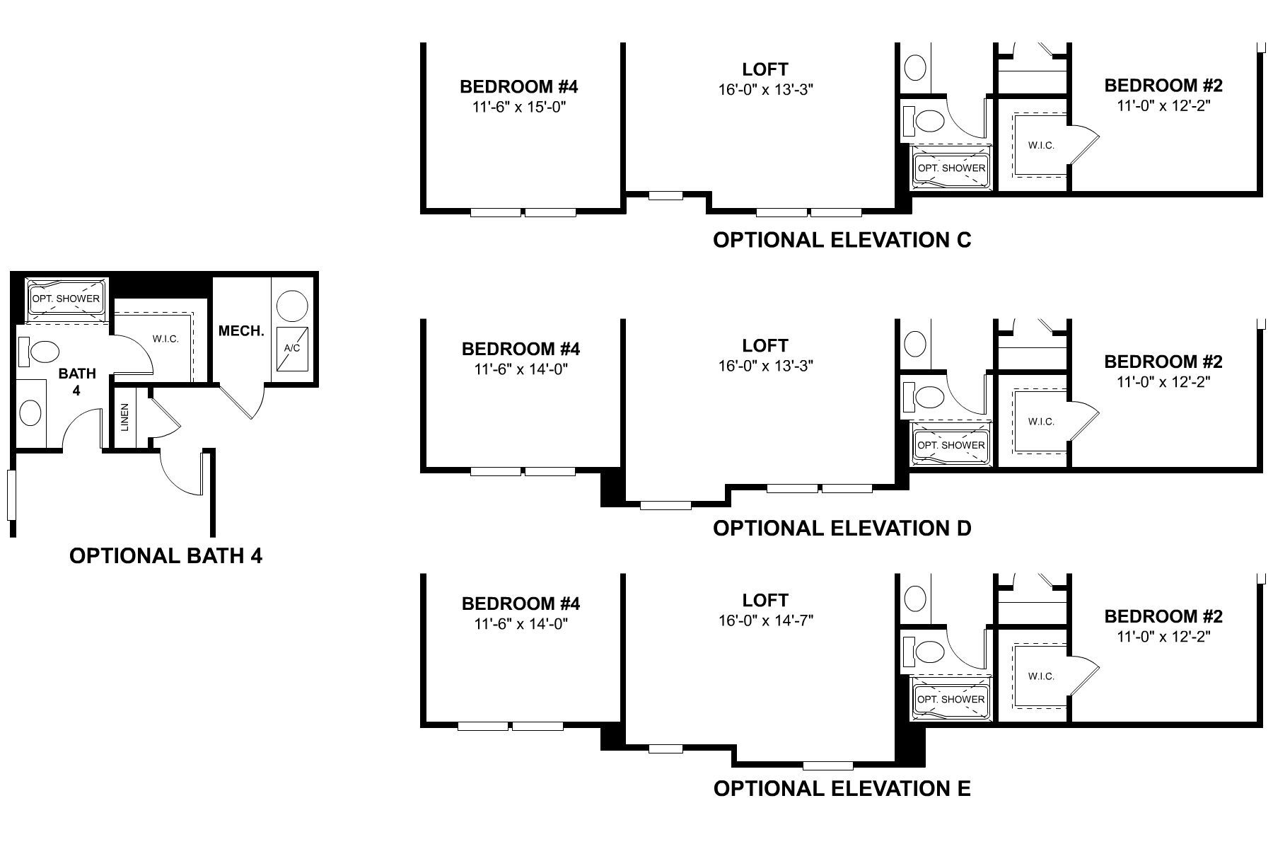 Bristol Second Floor Options