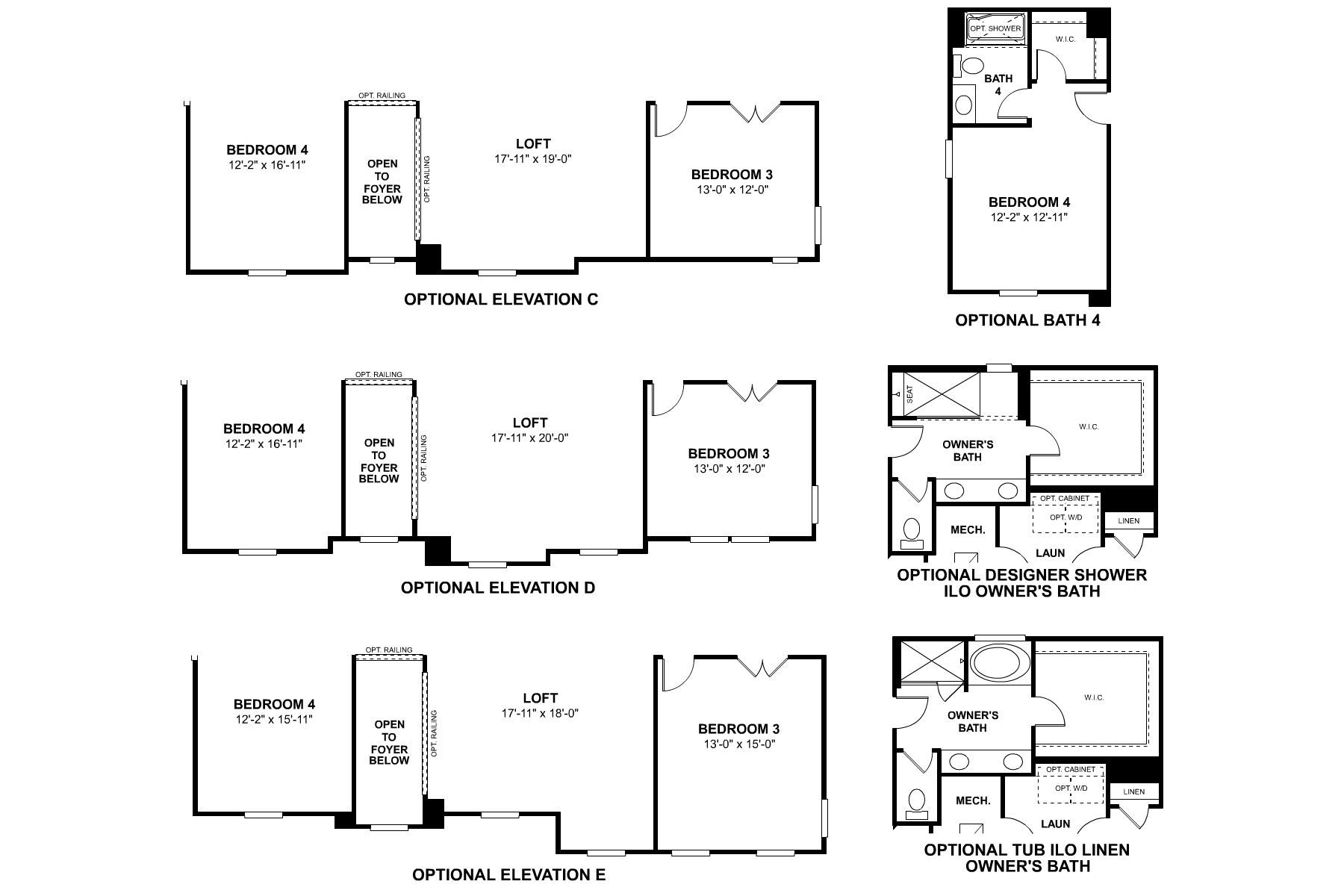 Dickinson Second Floor Options