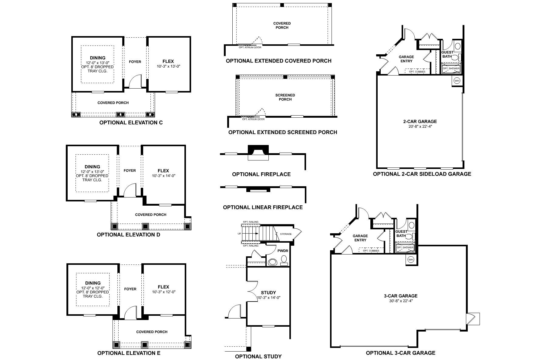 Dickinson First Floor Options