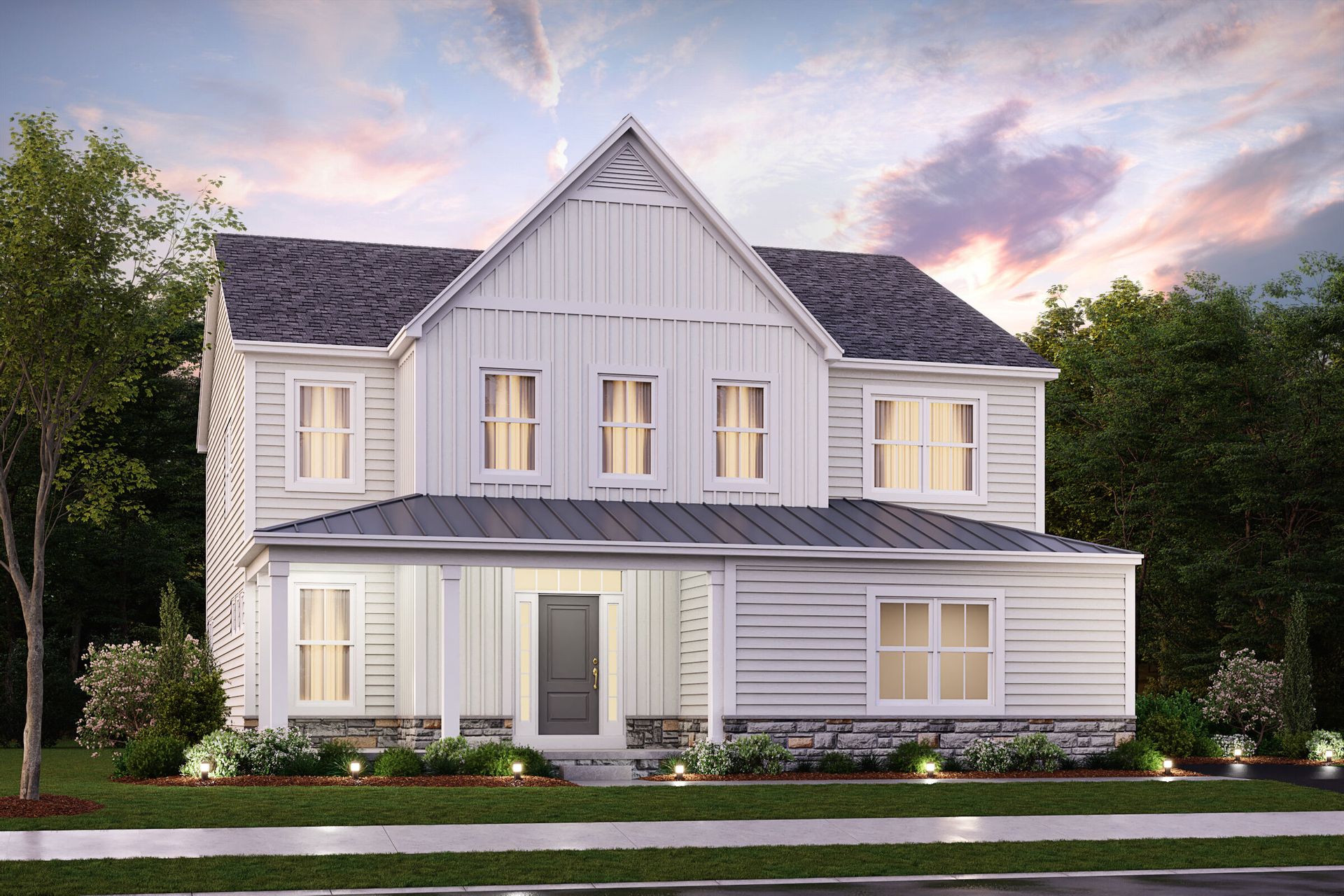 Dartmouth Elevation B-Dusk