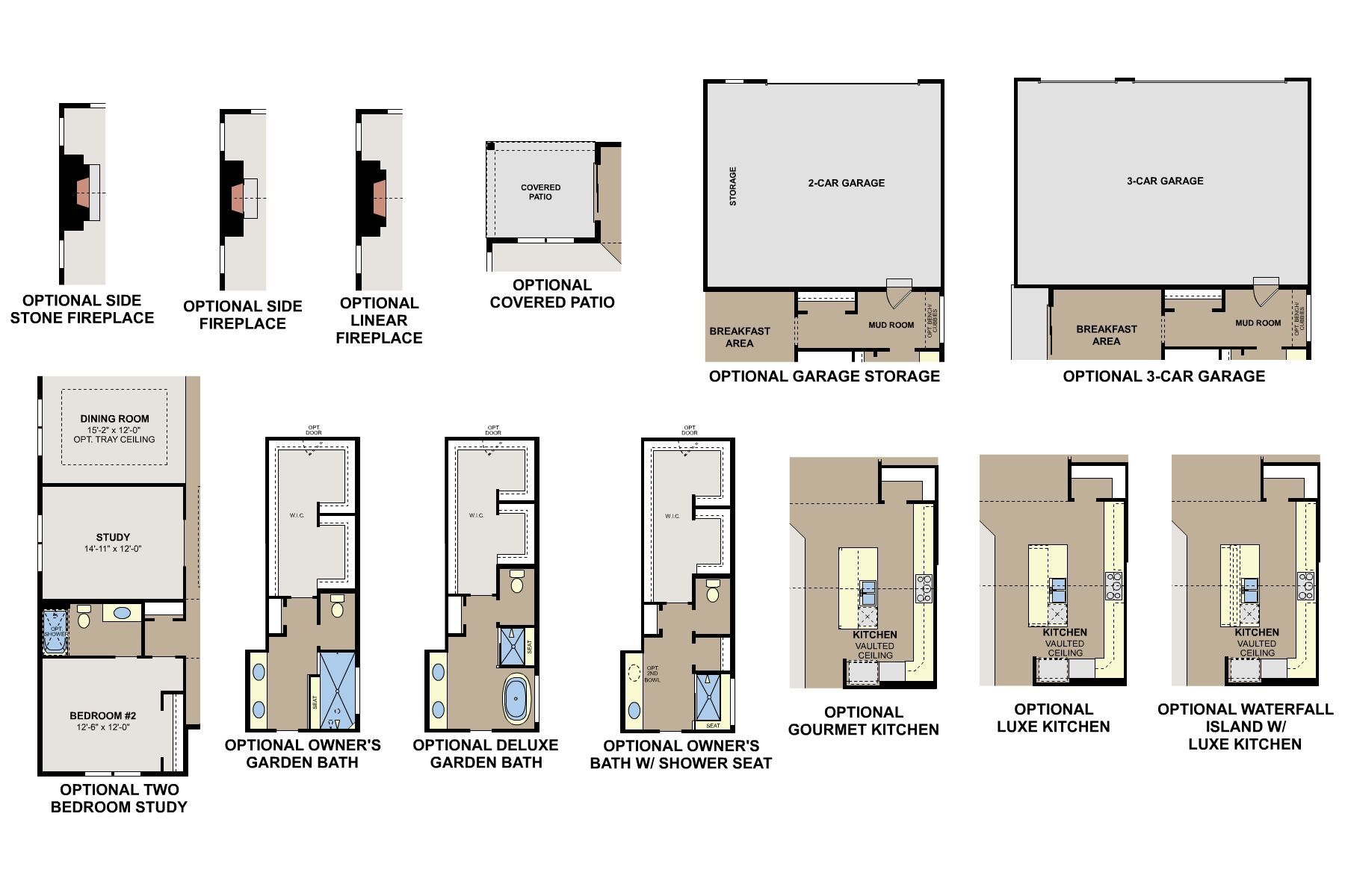 Hemingway First Floor Options