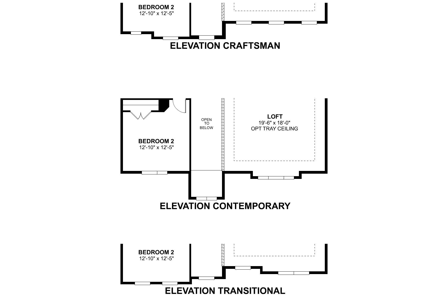 Cambria Second Floor Options