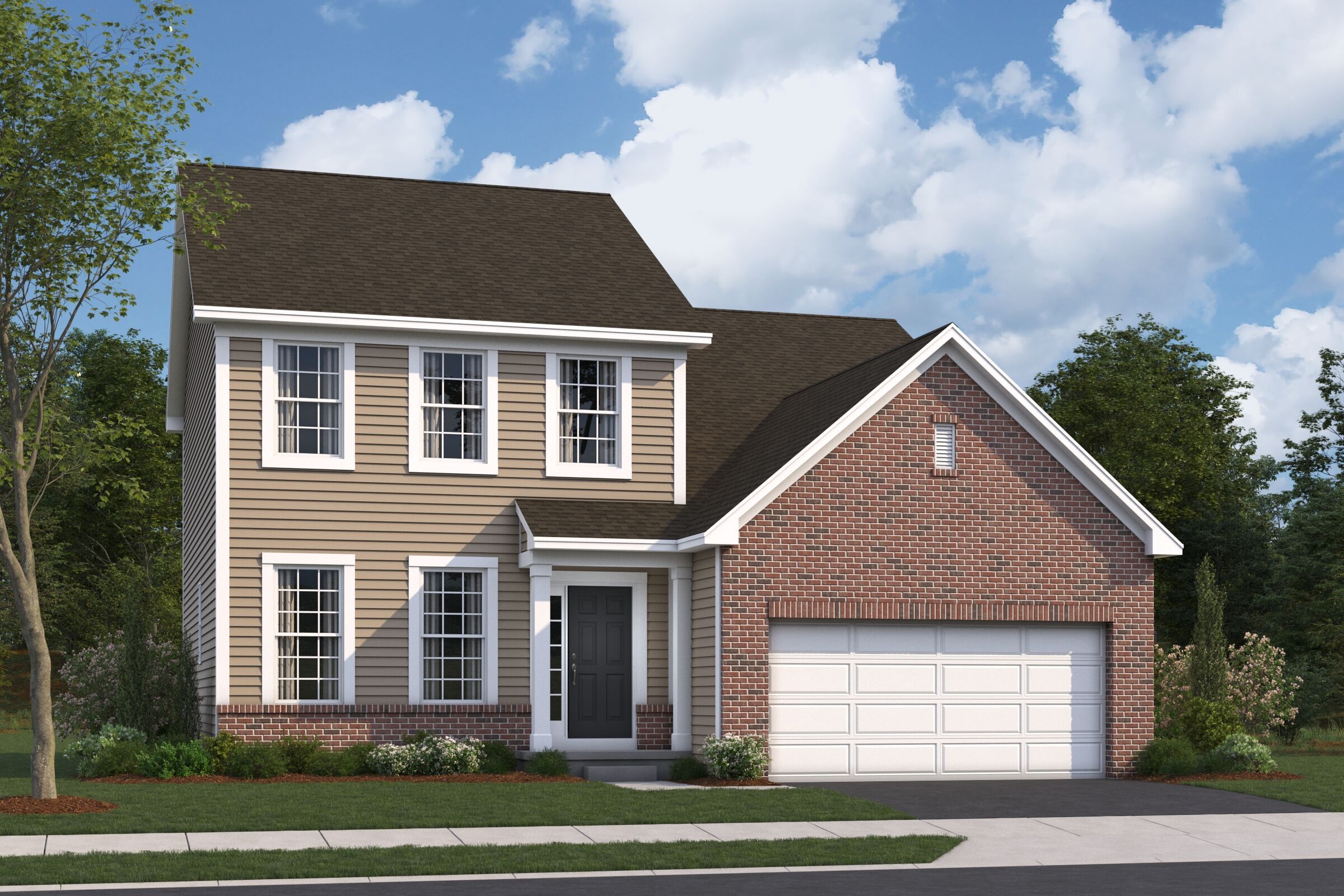 Edgewood Elevation A w/ Optional Brick