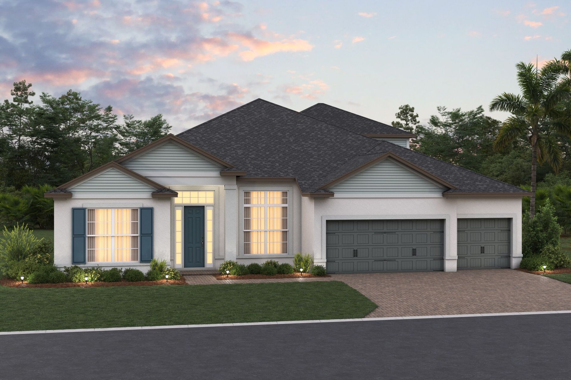 Brookhaven Elevation Solaceatcornerlake