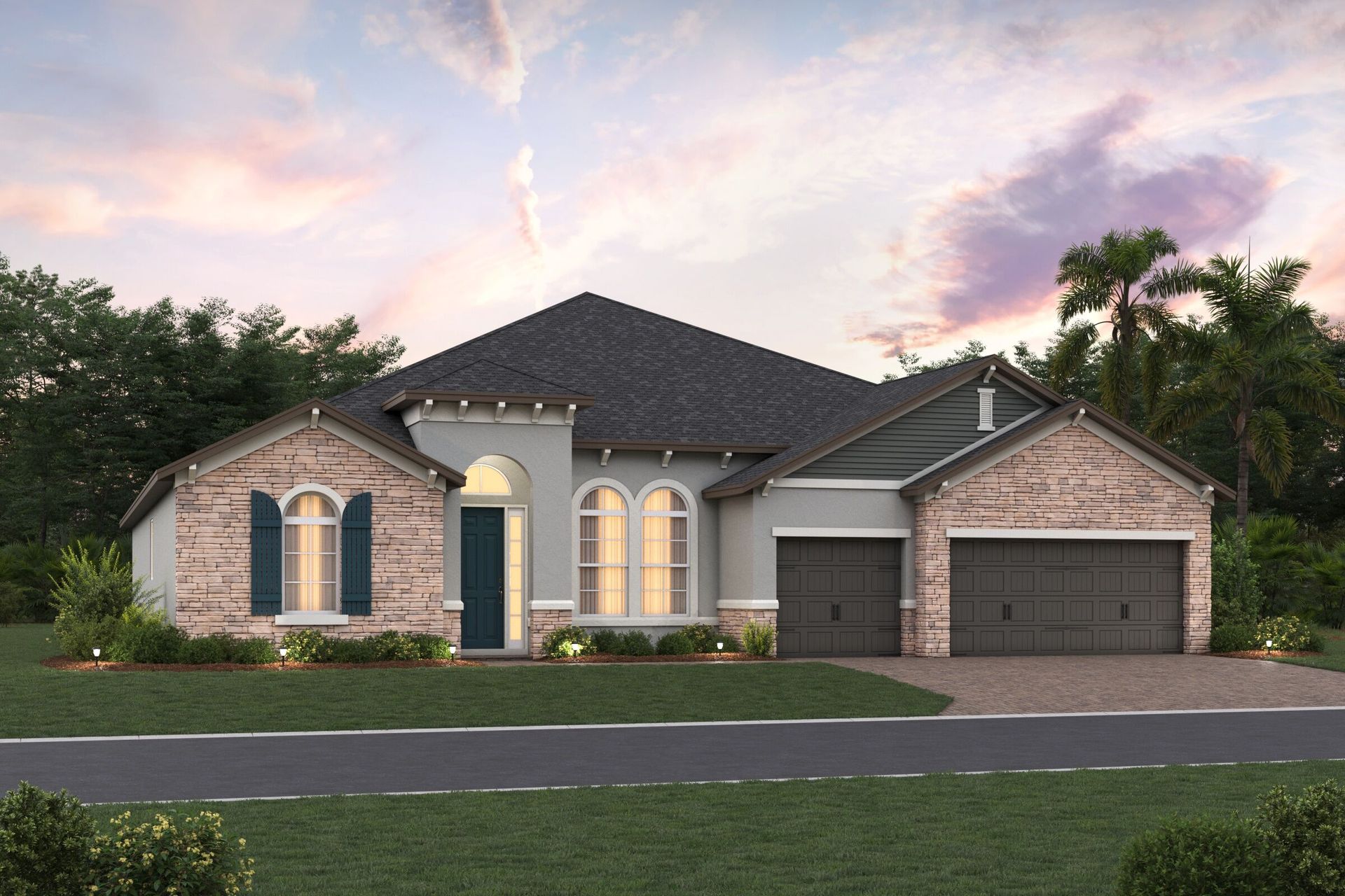 Brookhaven Elevation Solaceatcornerlake