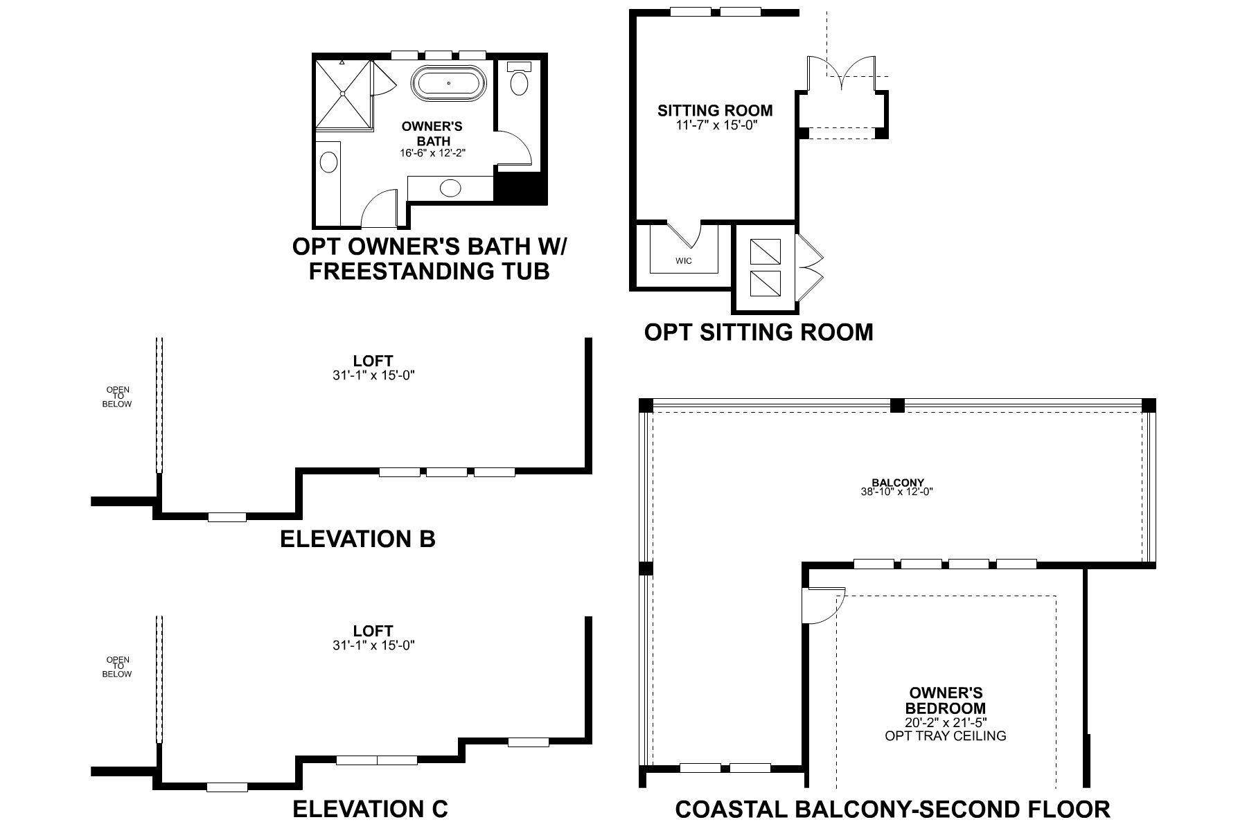 Newport Second Floor Options
