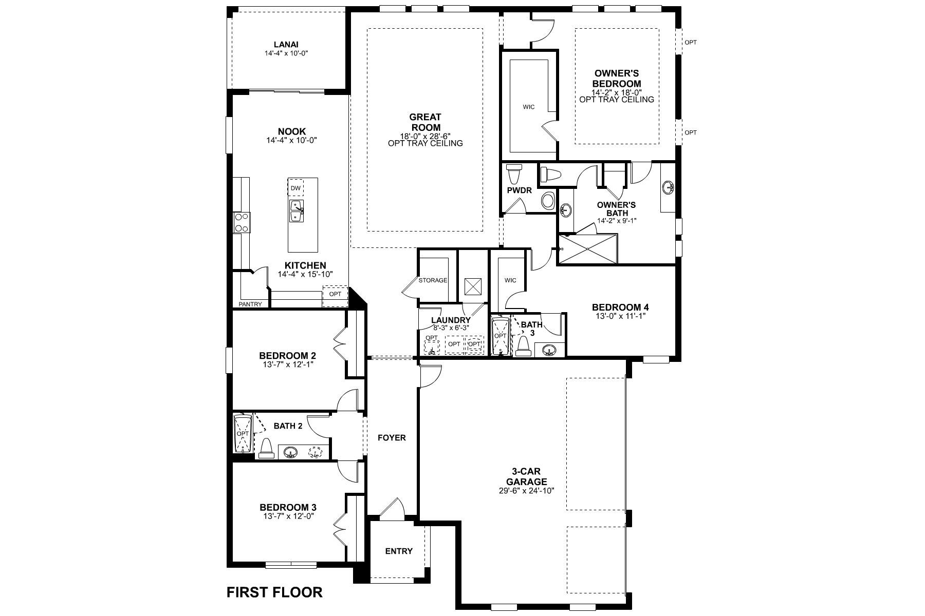Corina First Floor Options