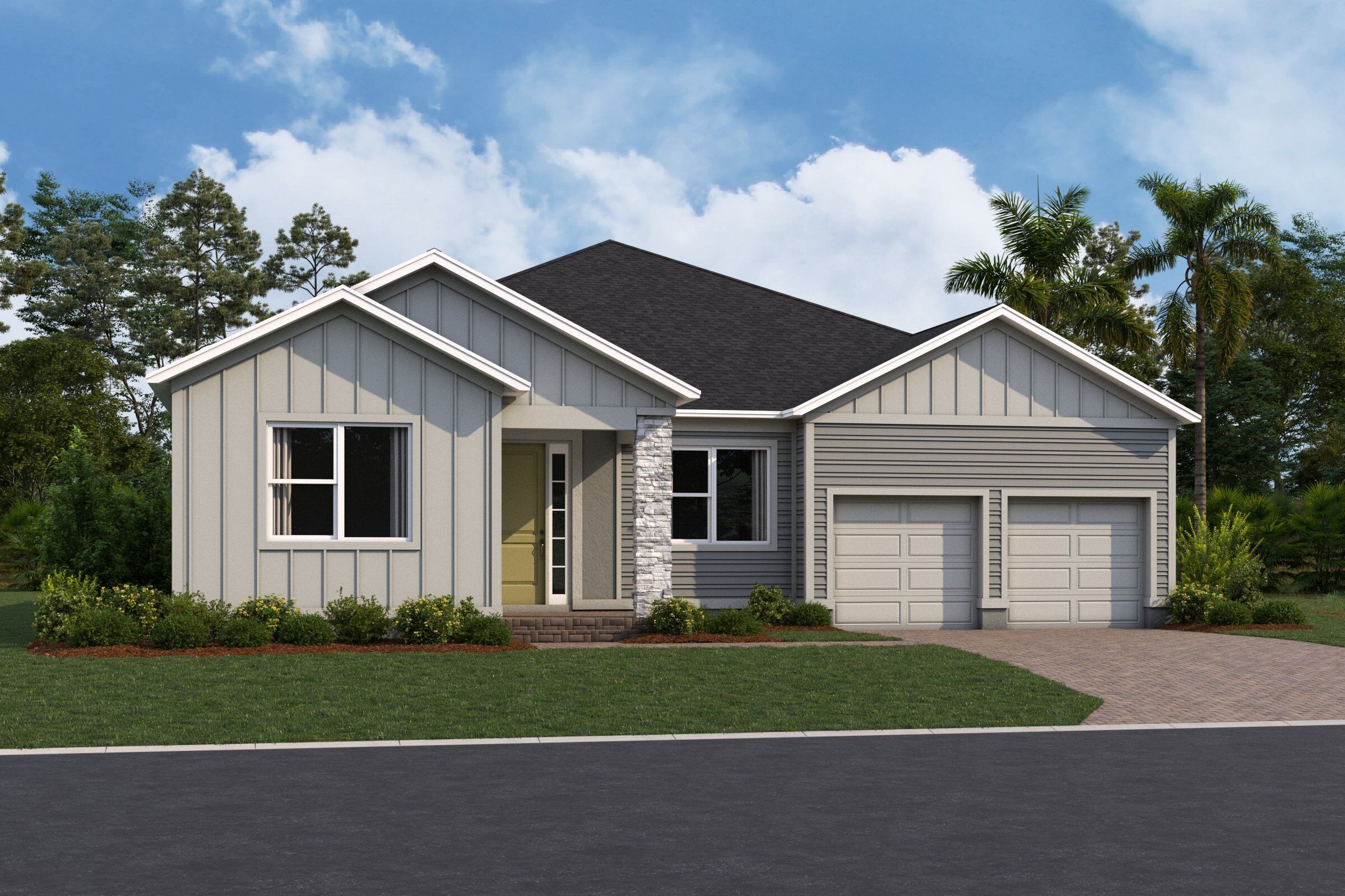 Abbington Elevation  Contemporary
