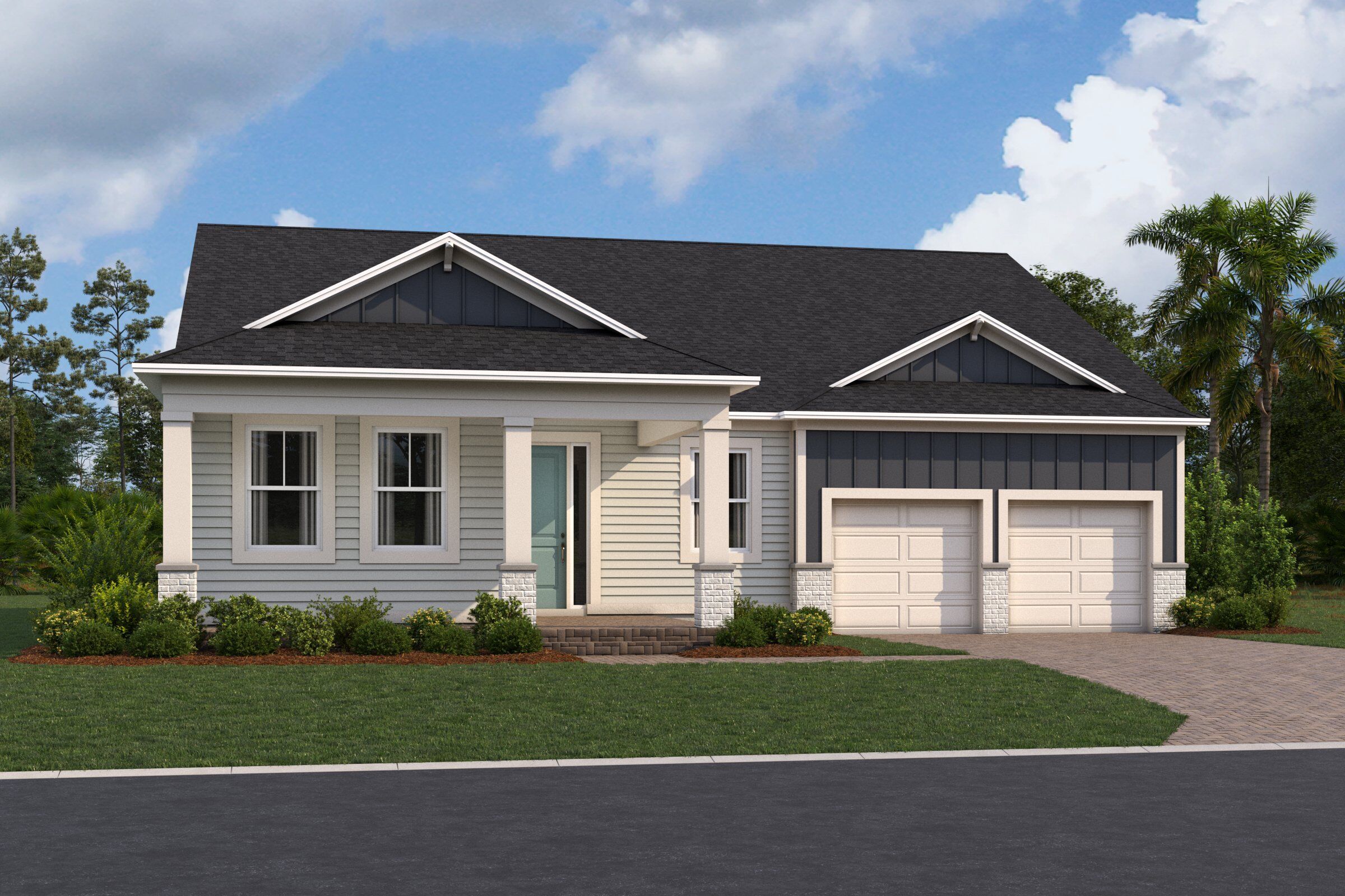 Englewood Elevation  Modern Country