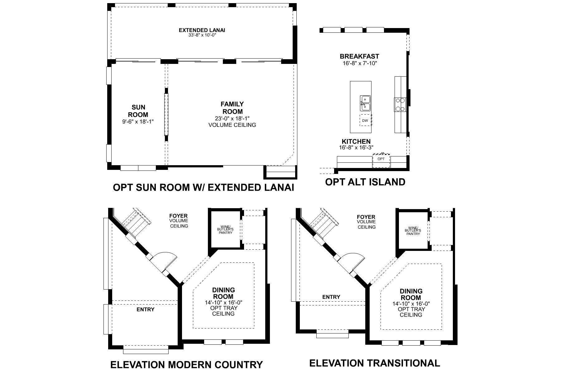 Endeavor First Floor Options