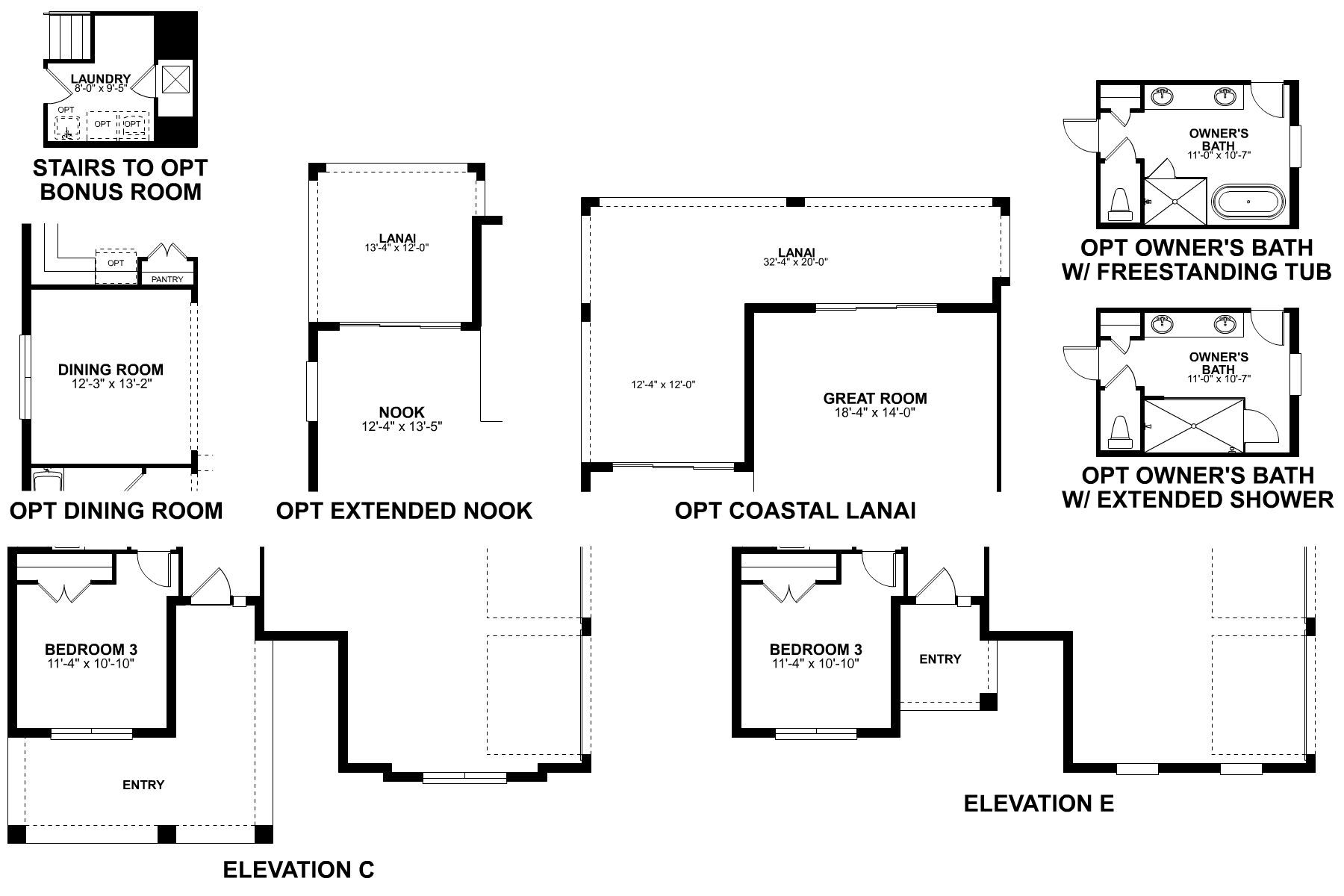 Corina First Floor Options