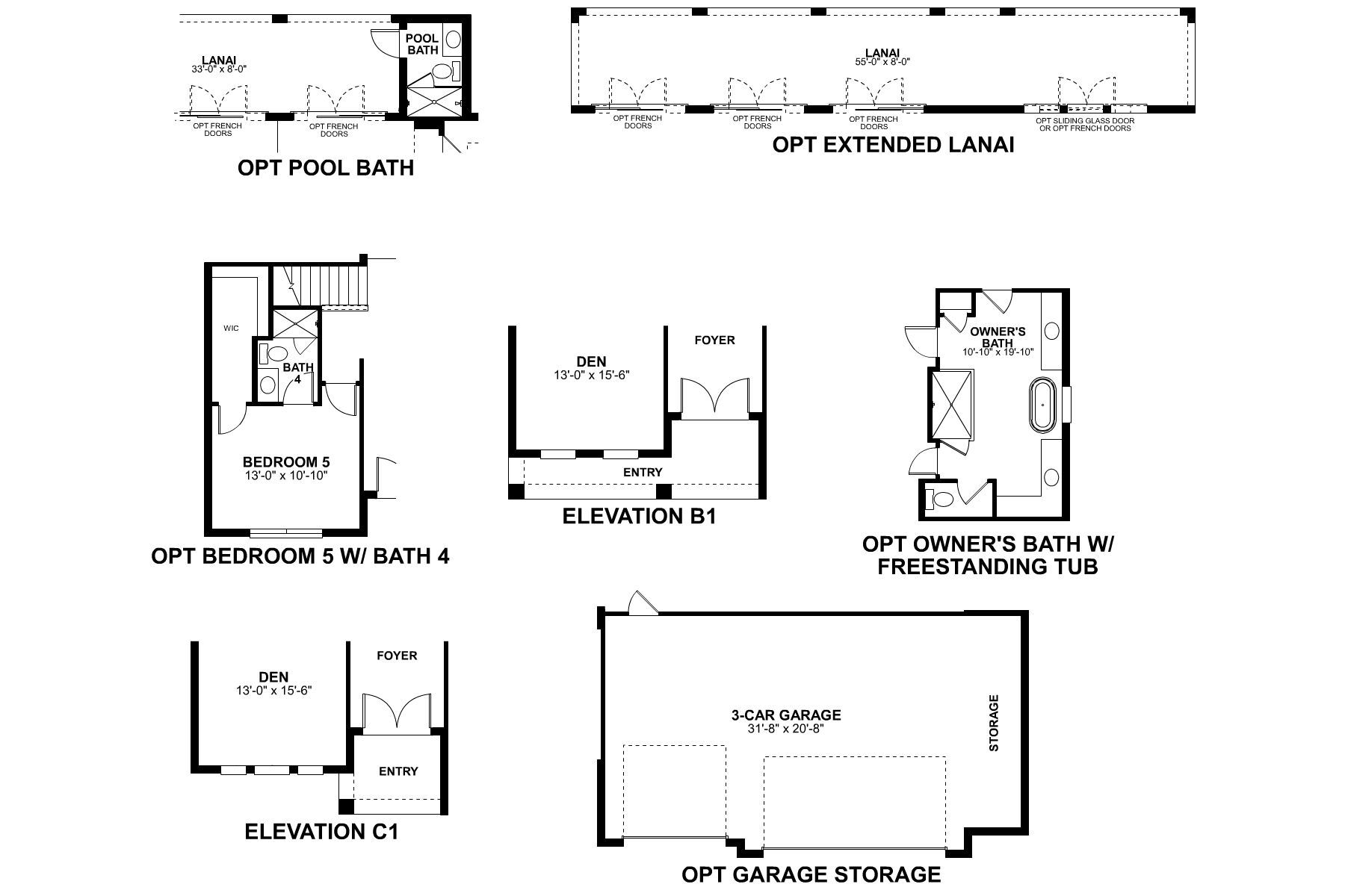 Tradewinds First Floor Options