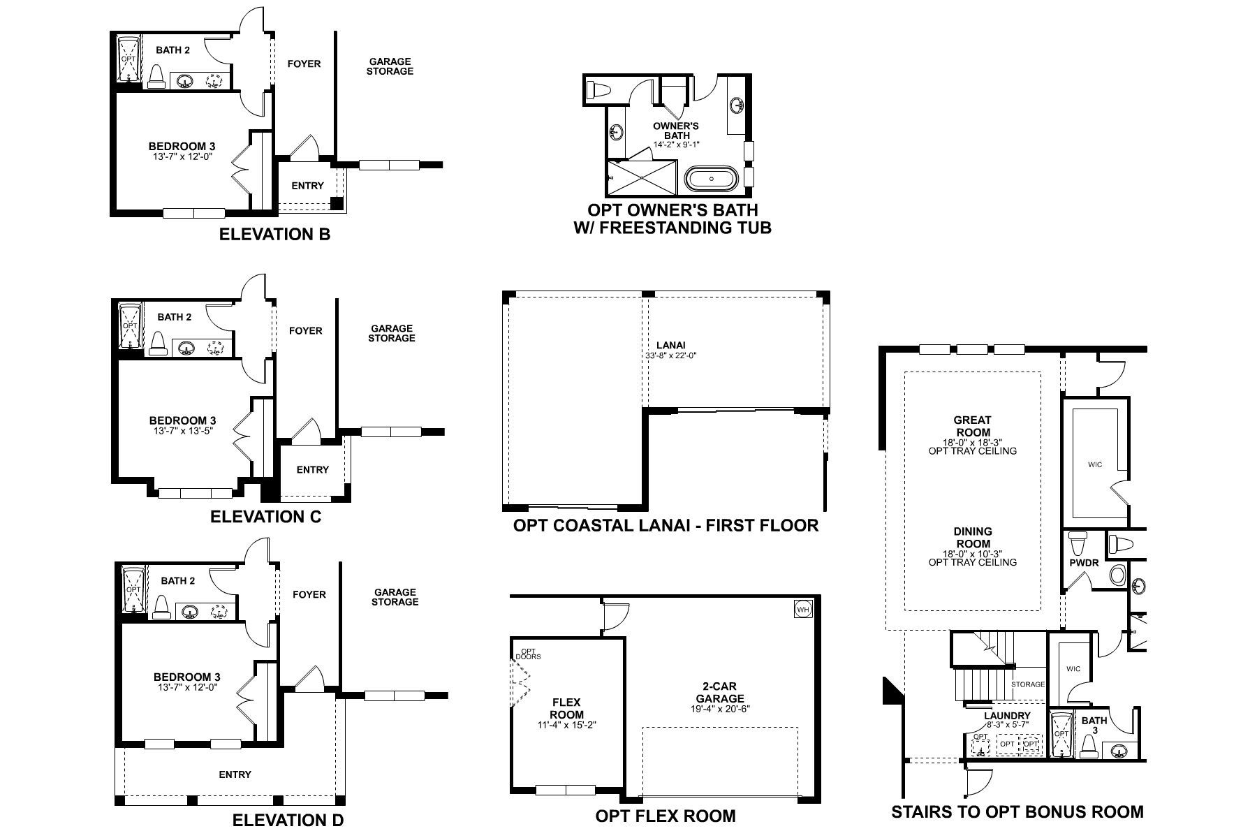 Corina First Floor Options