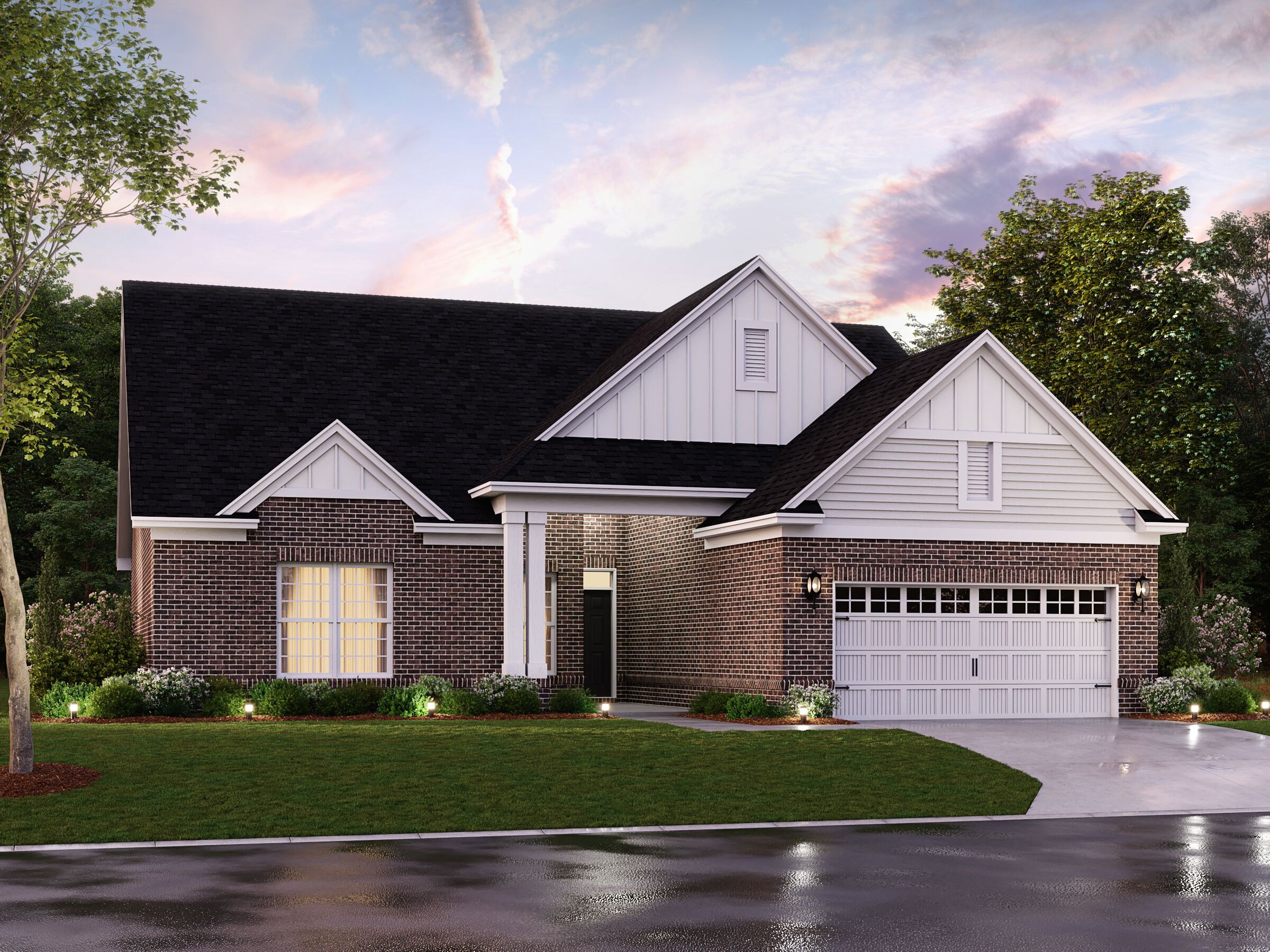 Kentmore Basement - Auburn Ridge: Brownsburg, Indiana - M/I Homes