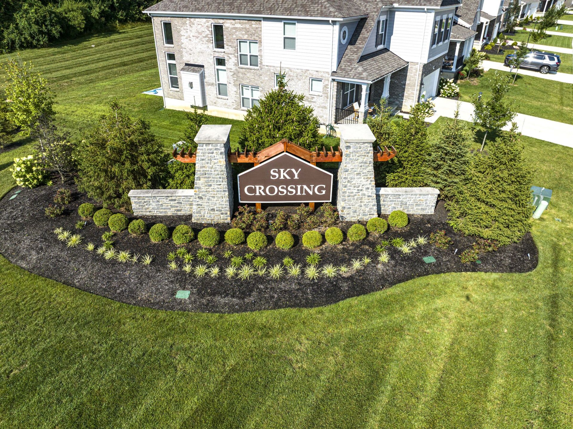 Sky Crossing community aerial photos