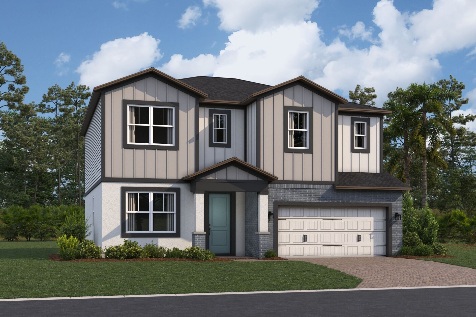 Santa Barbara II Elevation Modern Country