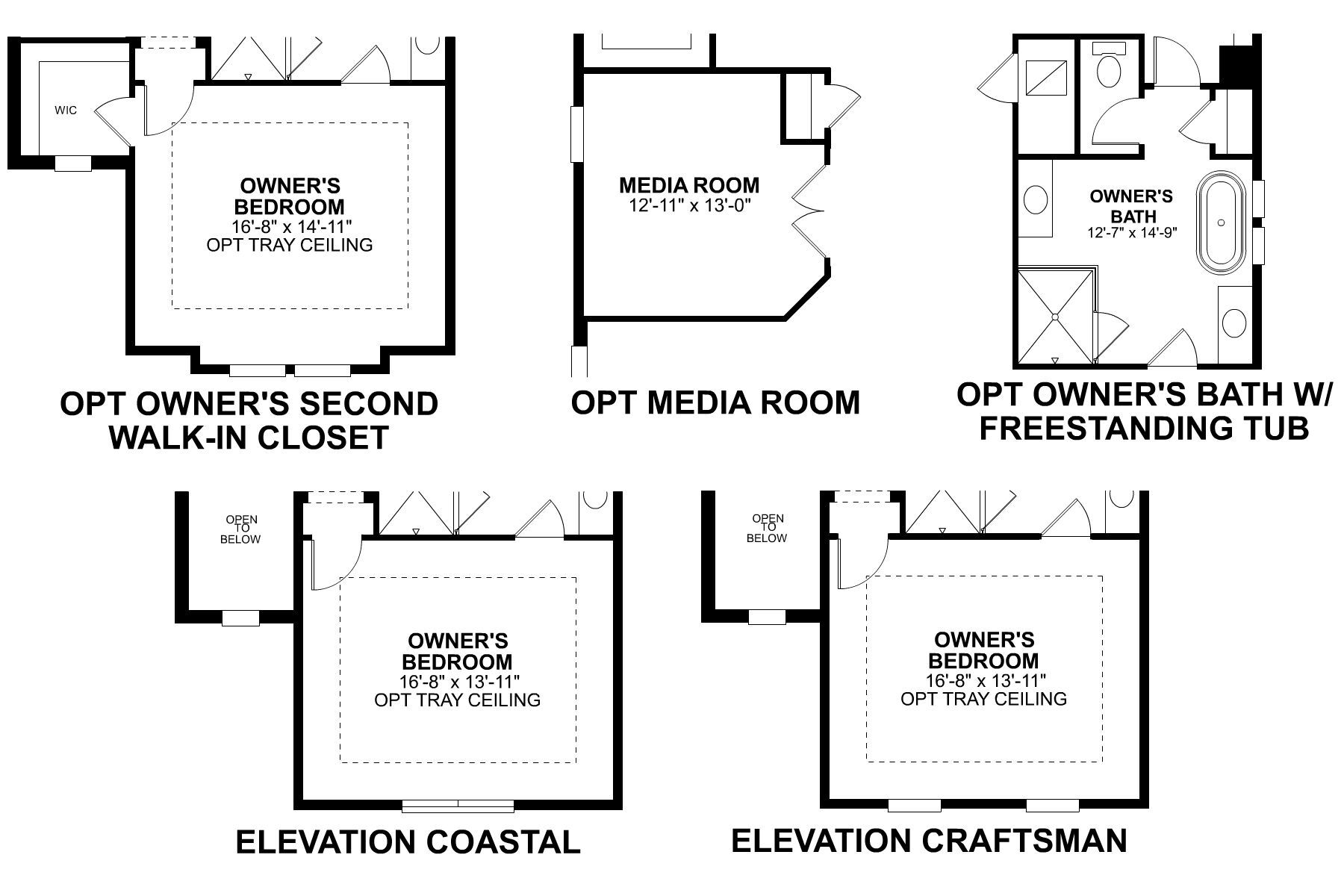 Wekiva Second Floor Options