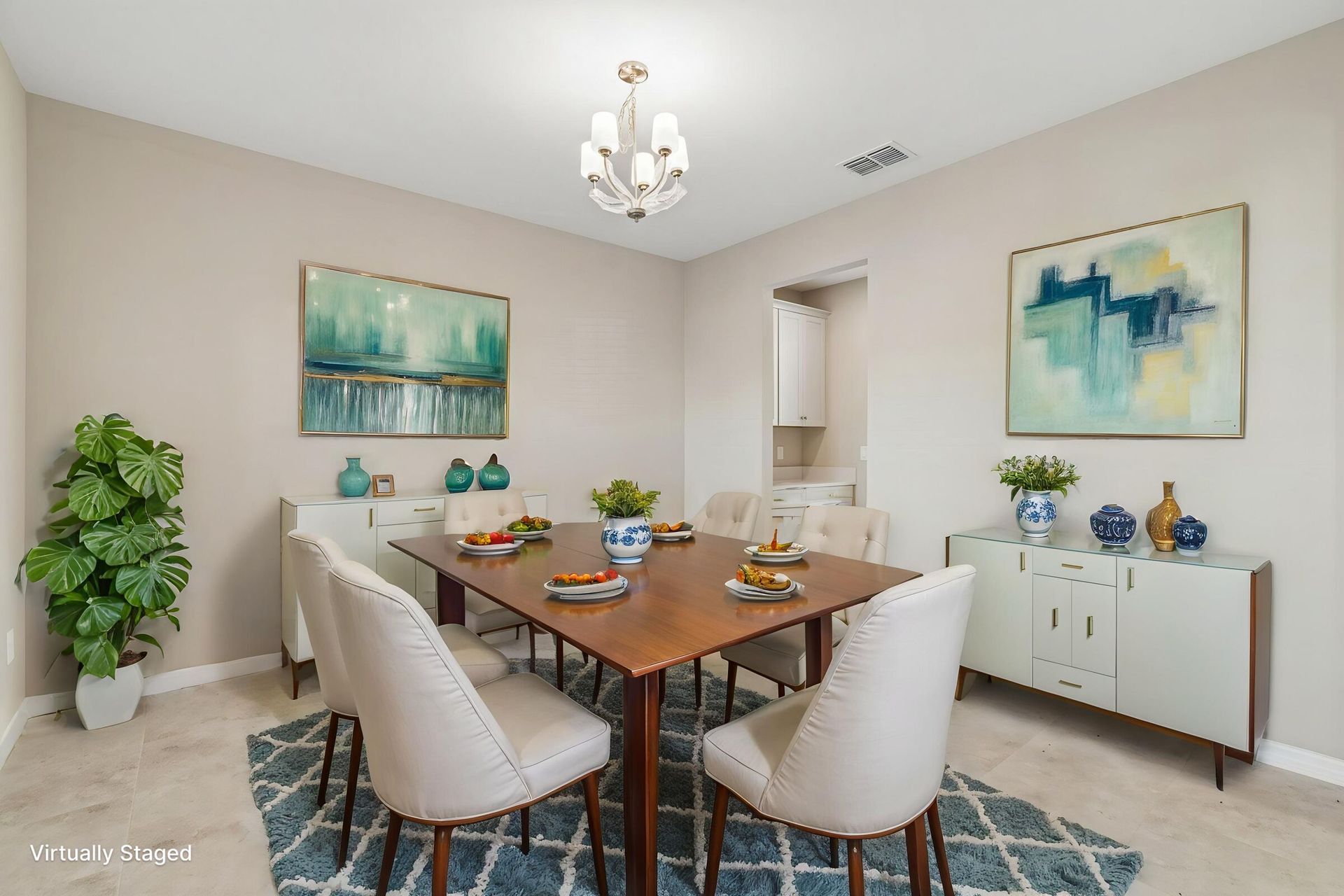 Dining Room - Virtually Staged - Representational Photo