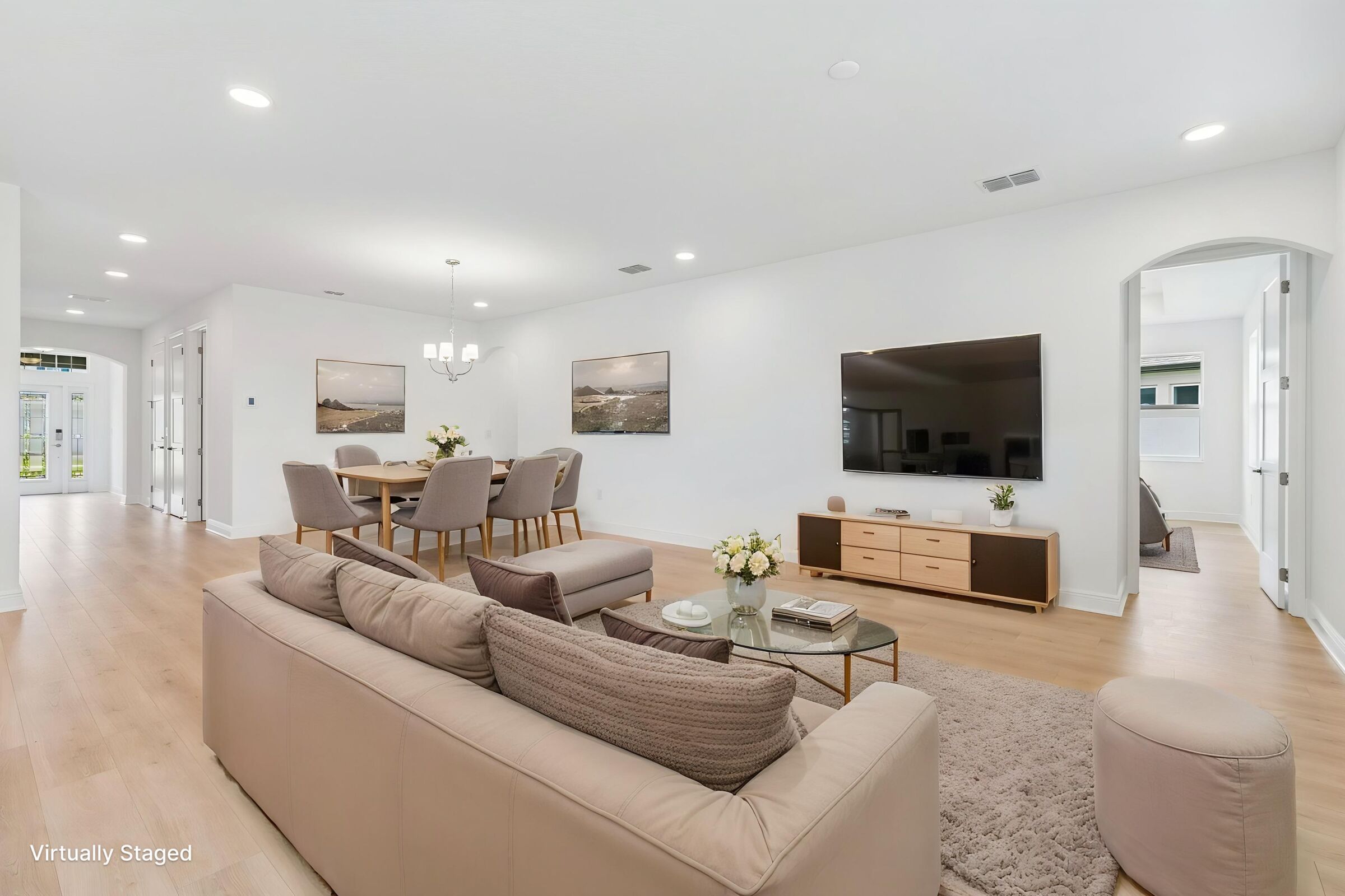 Family Room - Virtually Staged - Representational Photo