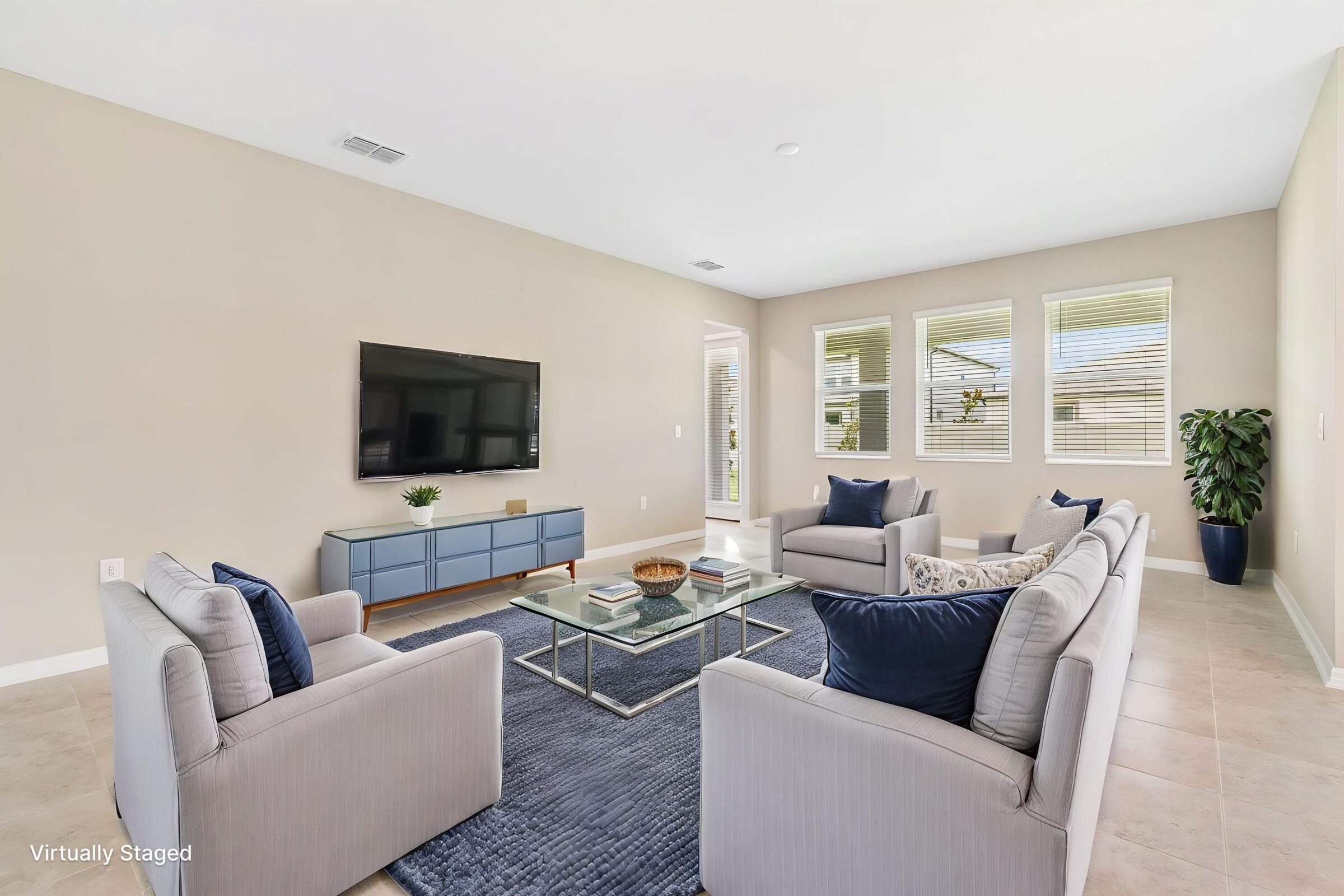Family Room - Virtually Staged