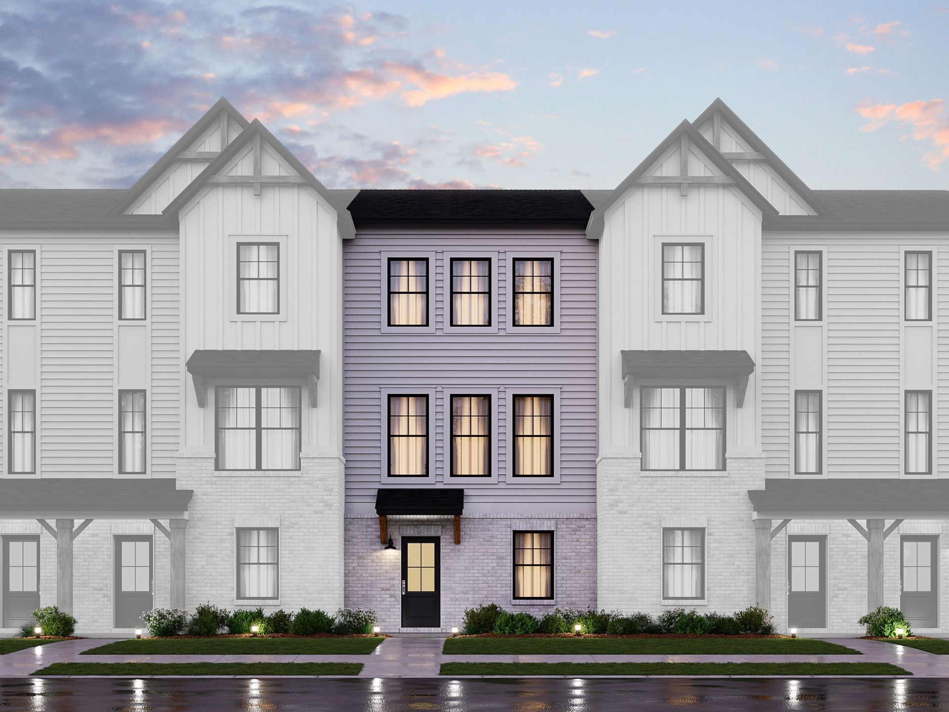 Three-Story Townhome Farmhouse Unit 3