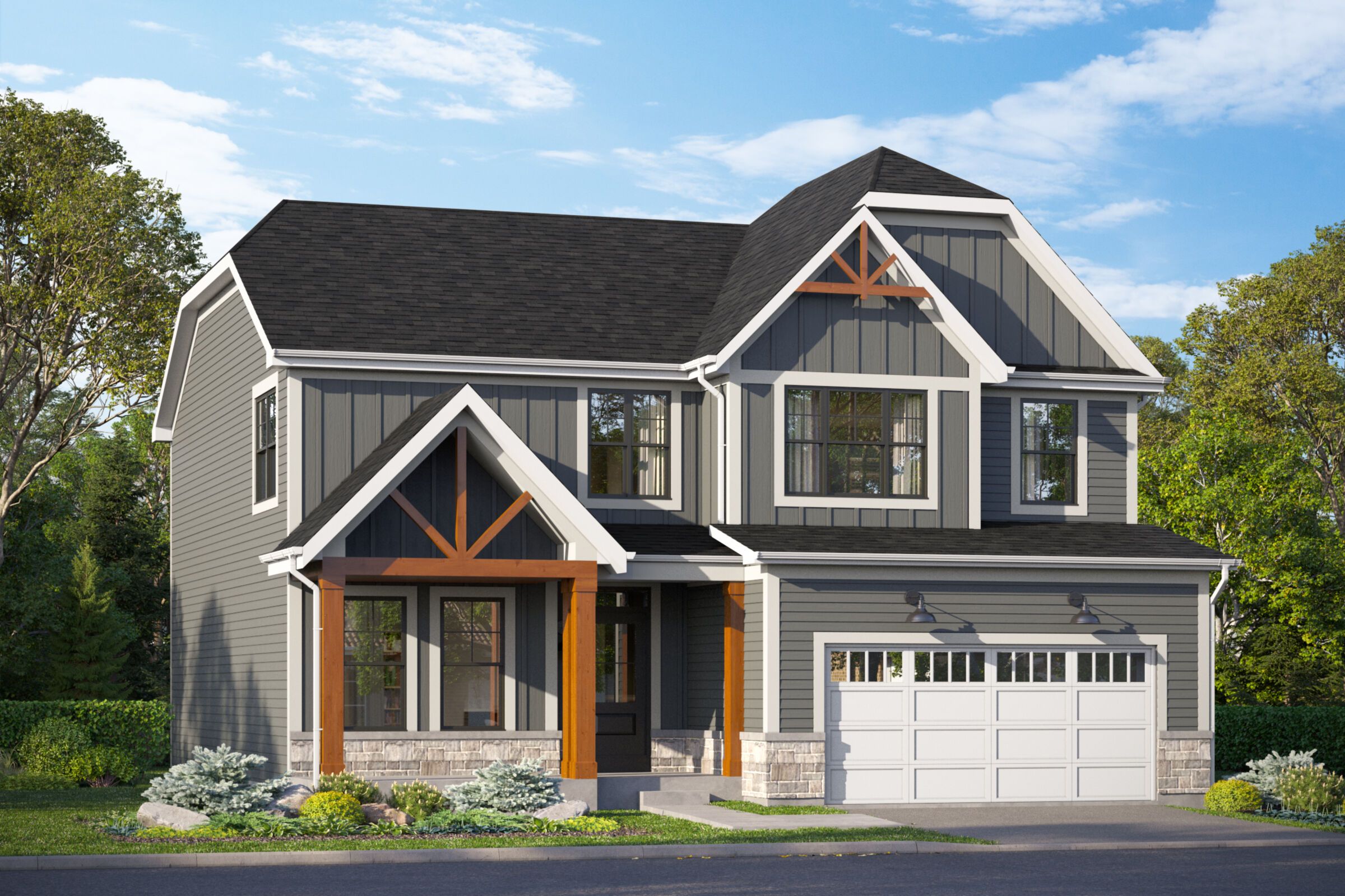 Easton Elevation Rustic Farmhouse