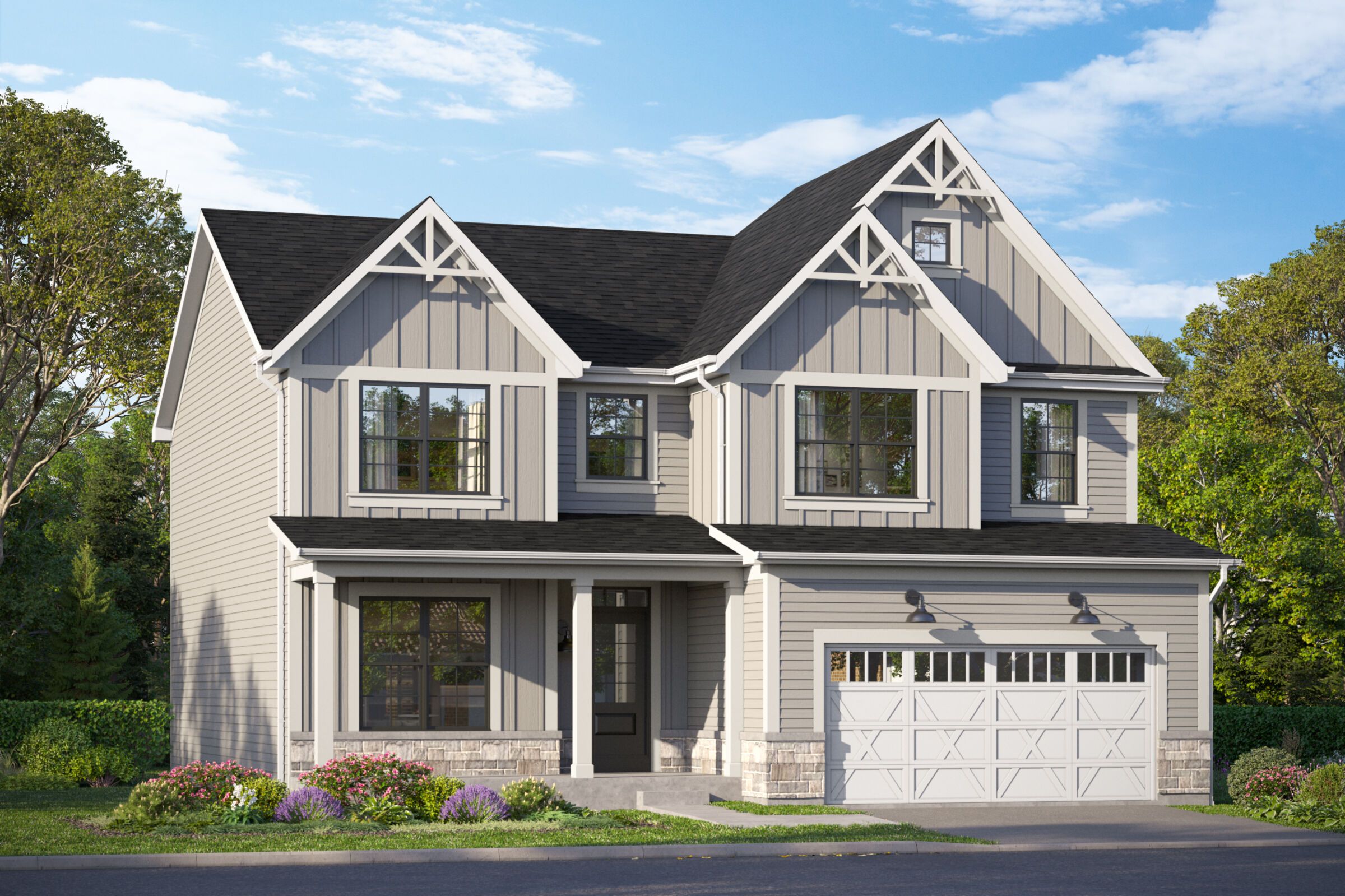 Easton Elevation Urban Farmhouse