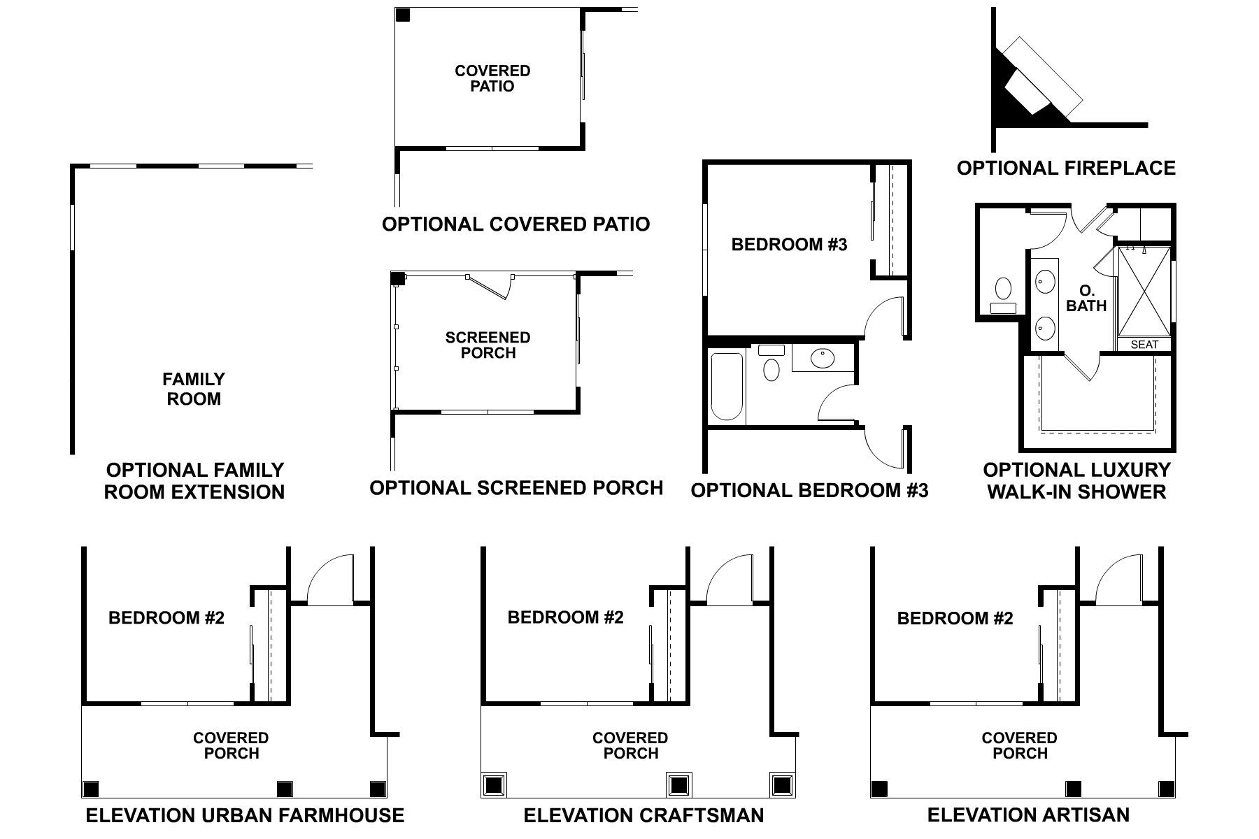 Clayton First Floor Options