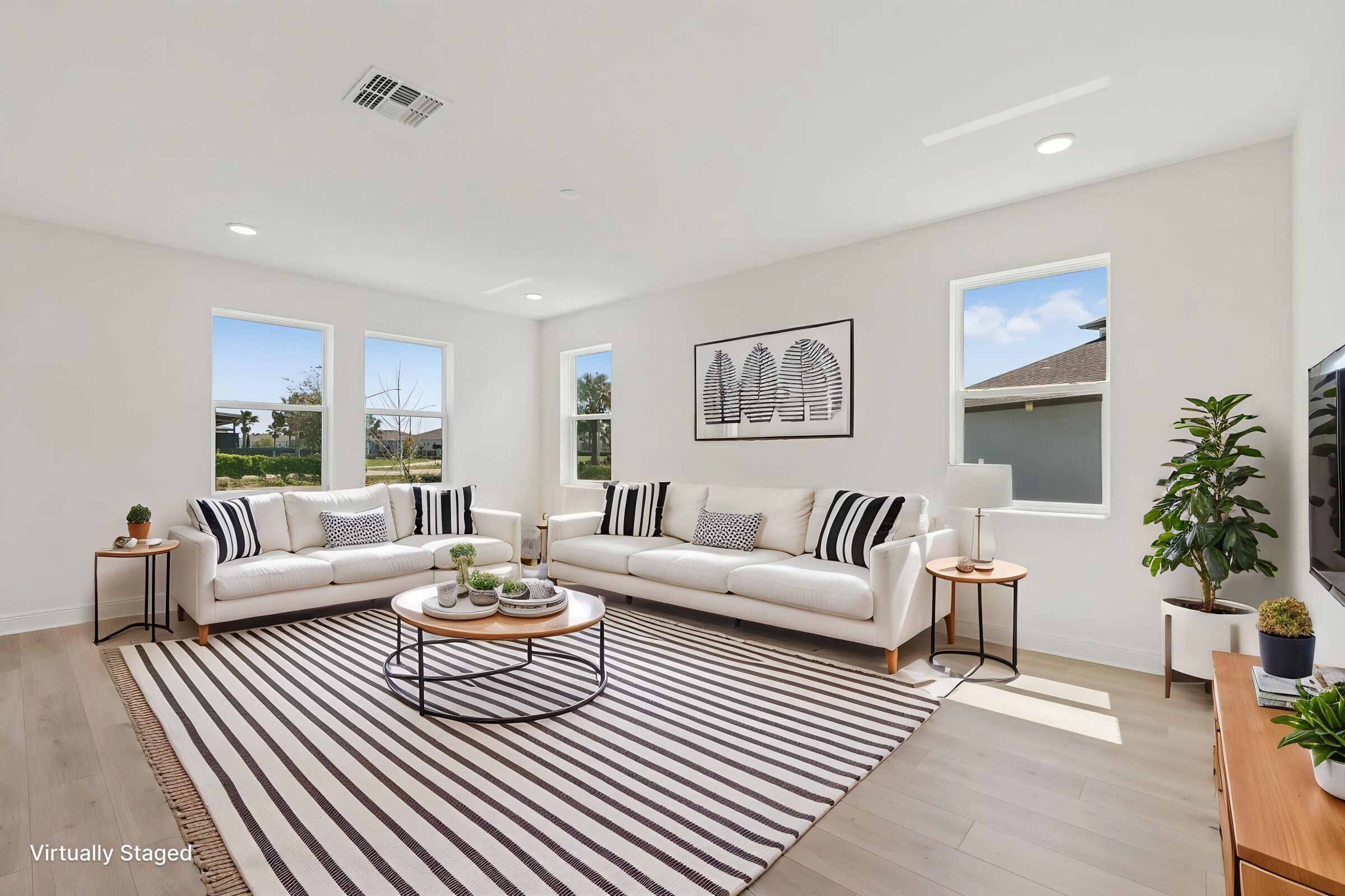 Family Room - Virtually Staged - Representational Photo